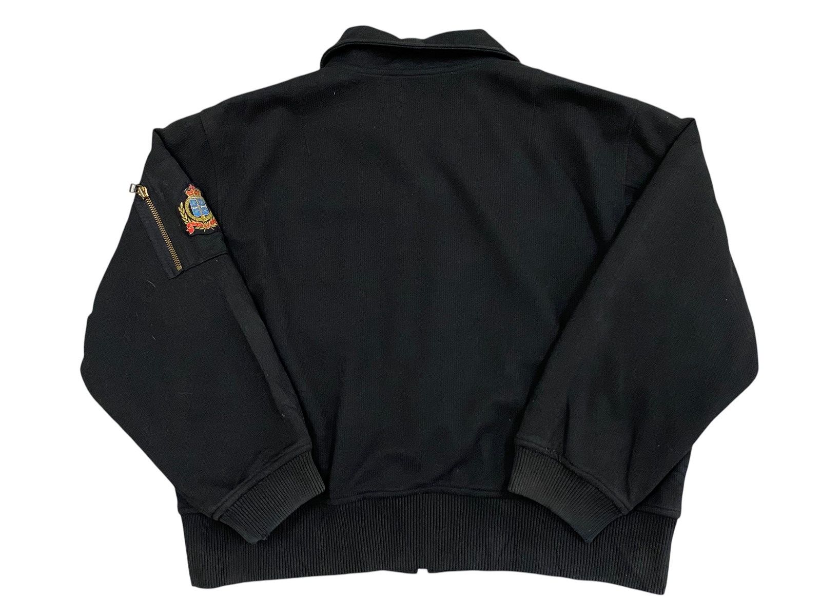 Japanese Brand Astrée Visage 1997 Black Bomber Jacket – Embroidered Crest Size US L / EU 52-54 / 3 - 2 Thumbnail