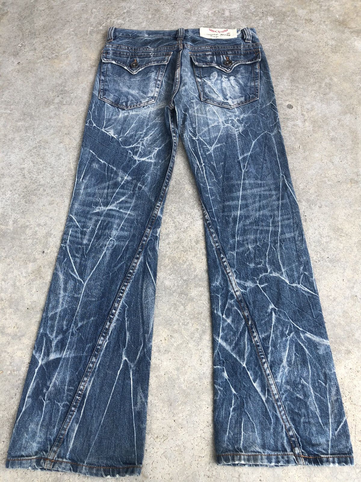 If Six Was Nine Japanese Antfui Flared Jeans Distressed Jeans Size US 31 - 2 Thumbnail
