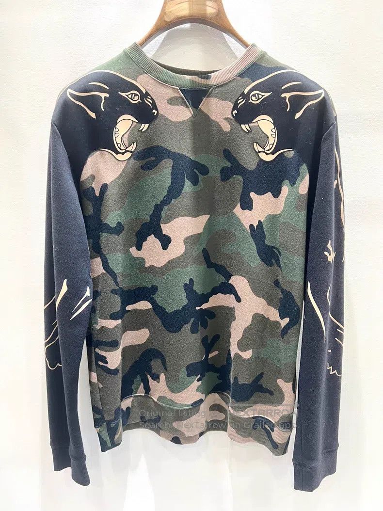 Valentino Valentino Camouflage long-sleeved top Size US M / EU 48-50 / 2 - 1 Thumbnail