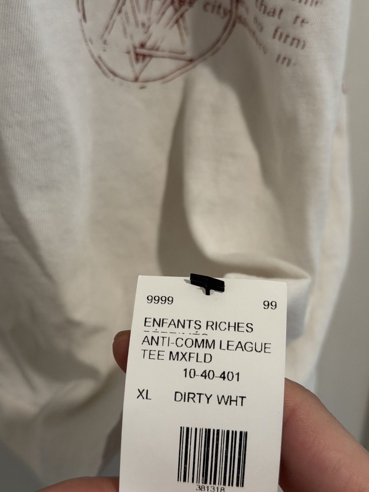 Enfants Riches Deprimes ERD Maxfield Anti Communist League Tee XL Size US XL / EU 56 / 4 - 7 Thumbnail