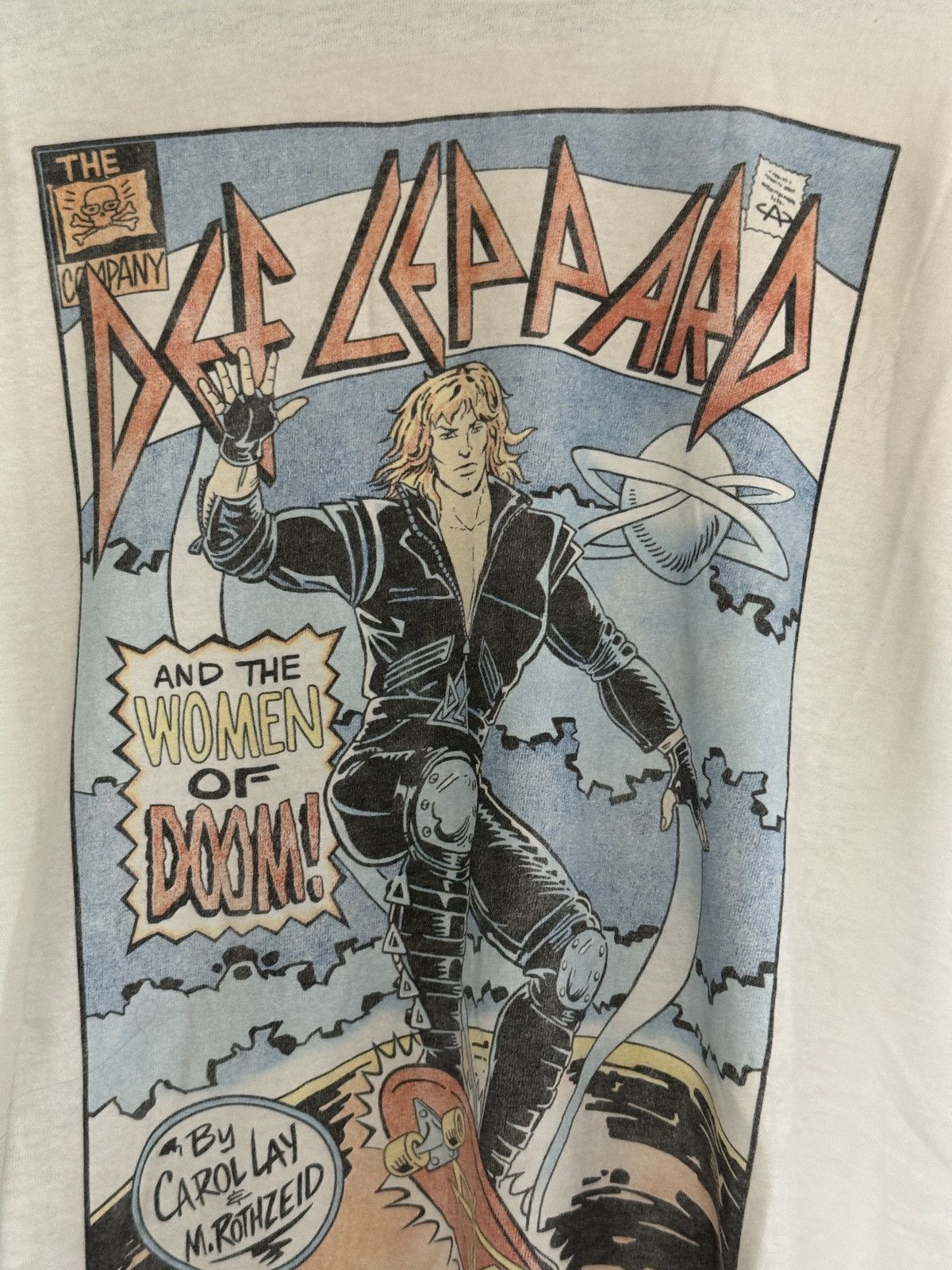 Def Leppard *RARE* VINTAGE 80s 1987 DEF LEPPARD HYSTERIA TOUR COMICS Size US L / EU 52-54 / 3 - 2 Thumbnail