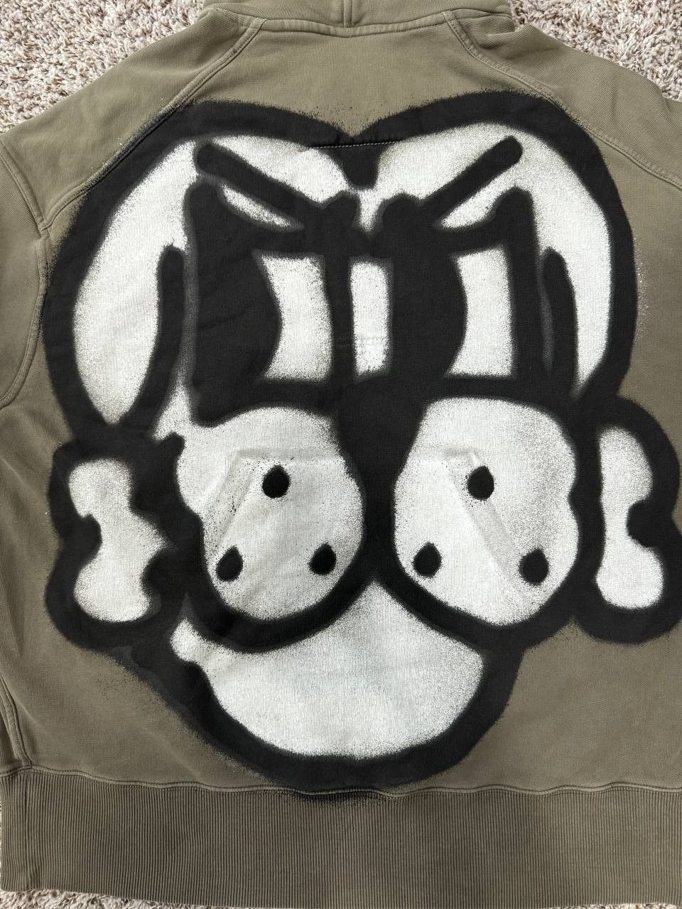 Givenchy Givenchy Chito Collared Dog Oversized Hoodie Military Green Size US M / EU 48-50 / 2 - 13 Thumbnail