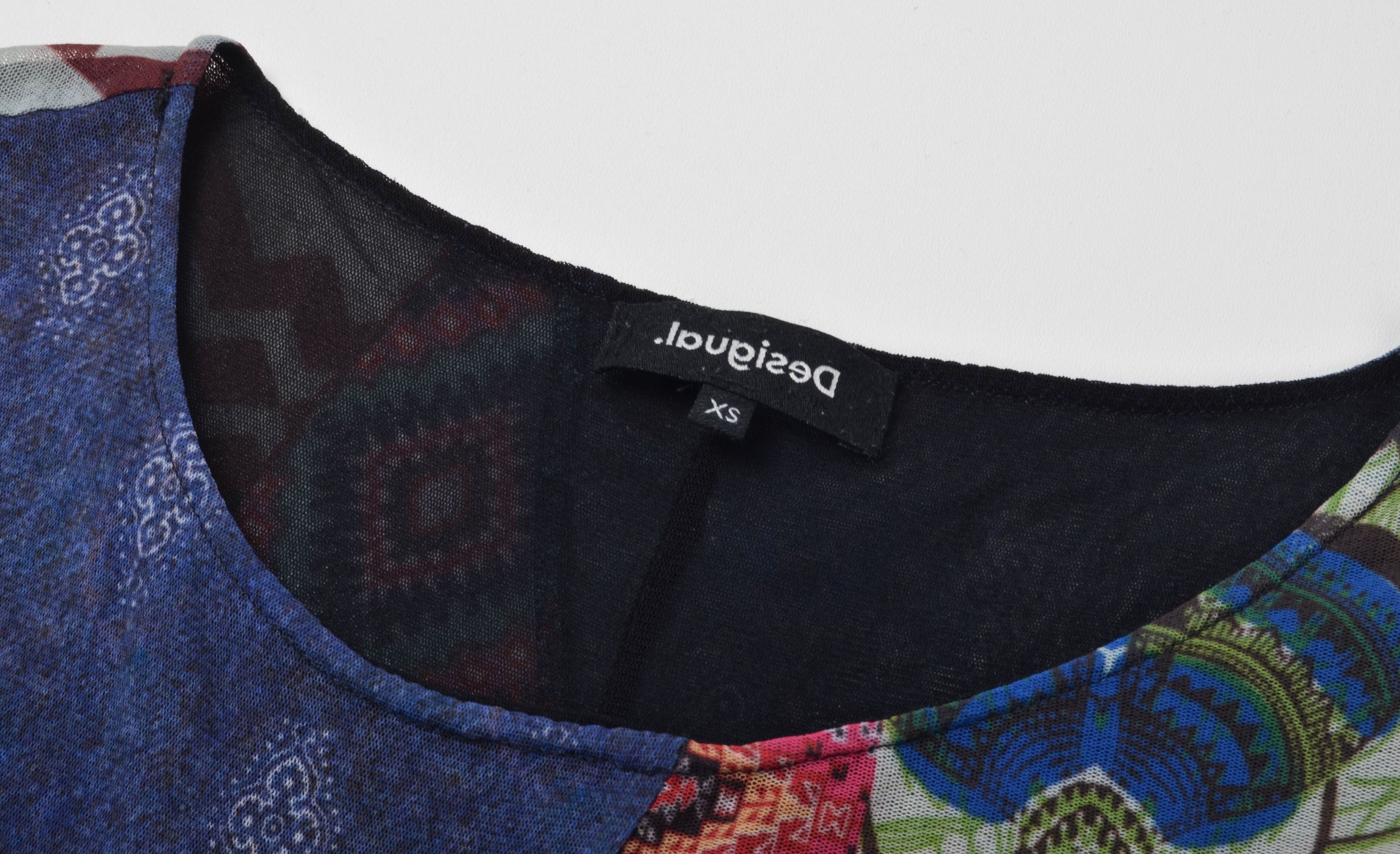 Desigual Vintage Desigual Y2K Boho Fairy Patchwork Mesh Dress Size XS / US 0-2 / IT 36-38 - 6 Thumbnail