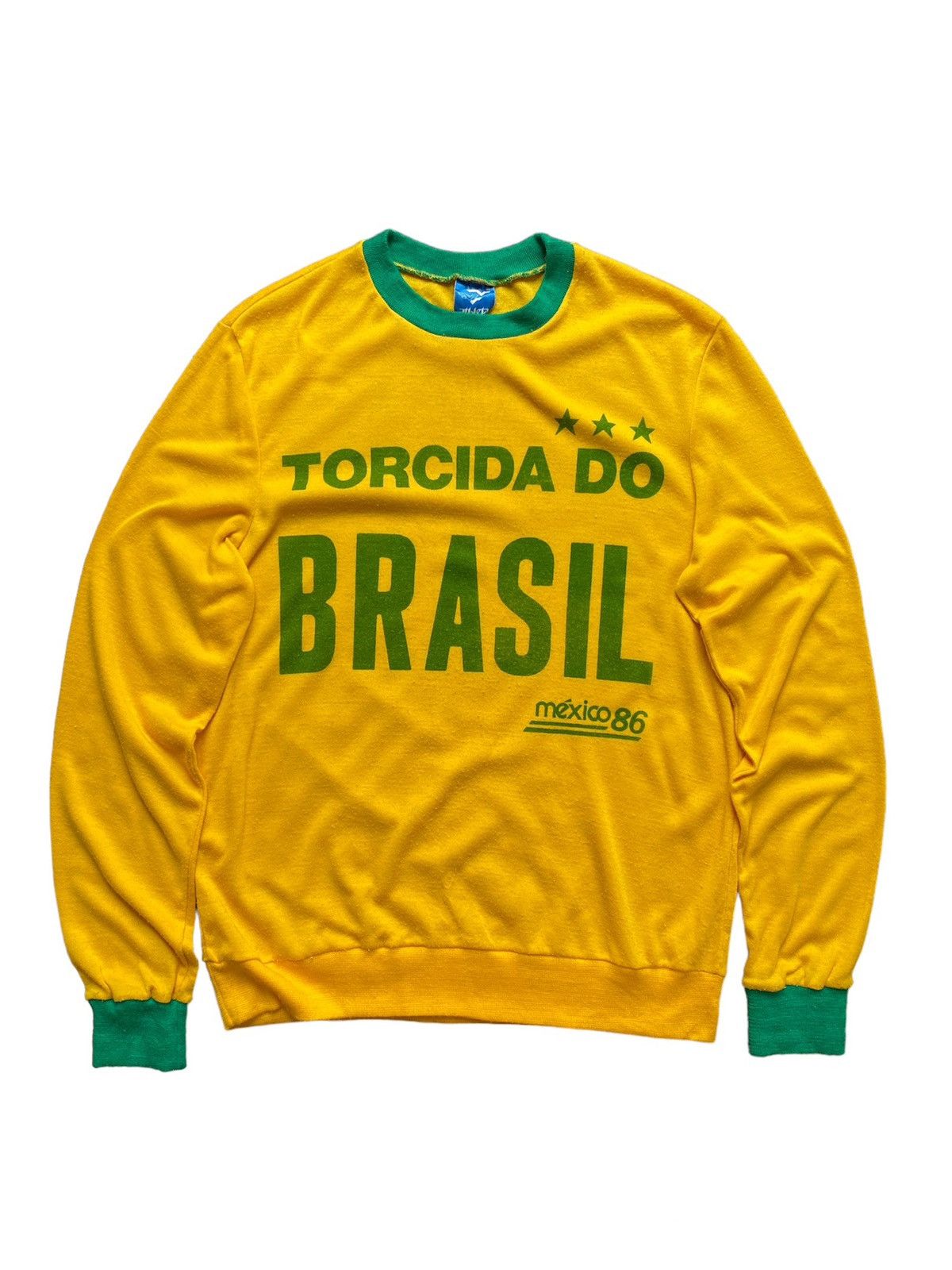1980s - Torcida Do Brasil Mexico86 Football Club Sweatshirt