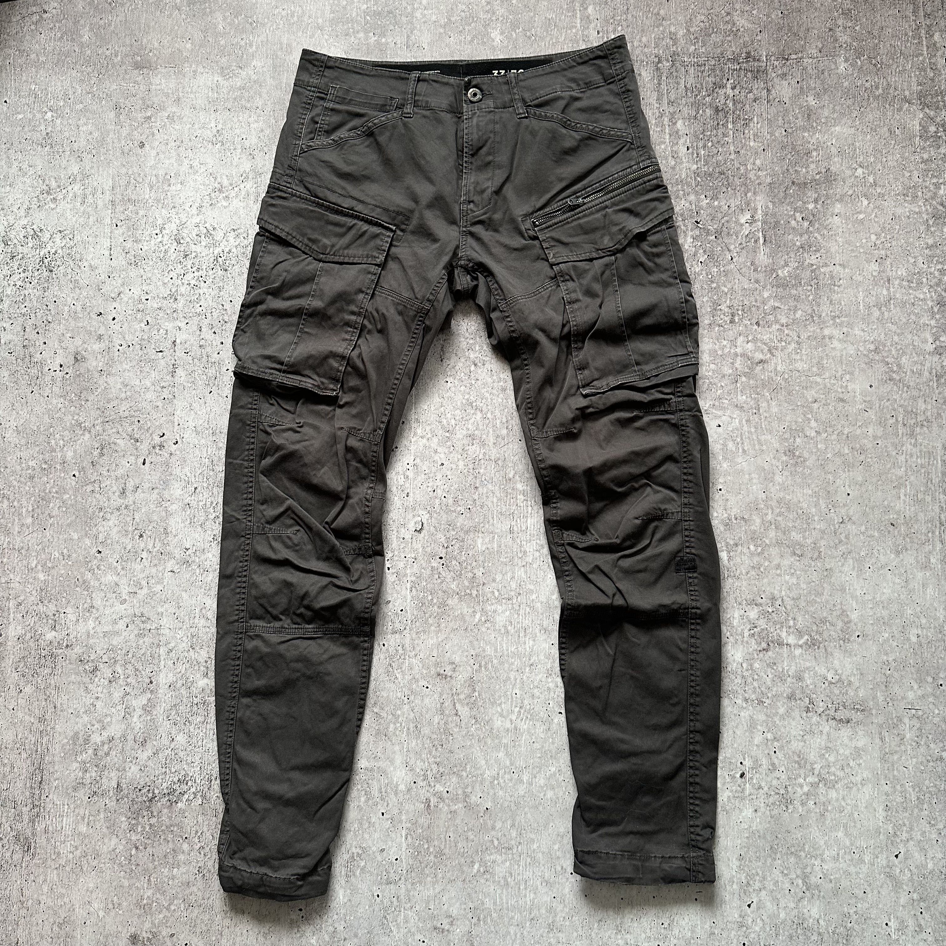 G-Star G Star Raw Rovic Cargo Denim Avant Garde Vintage Pants Size US 33 - 1 Thumbnail