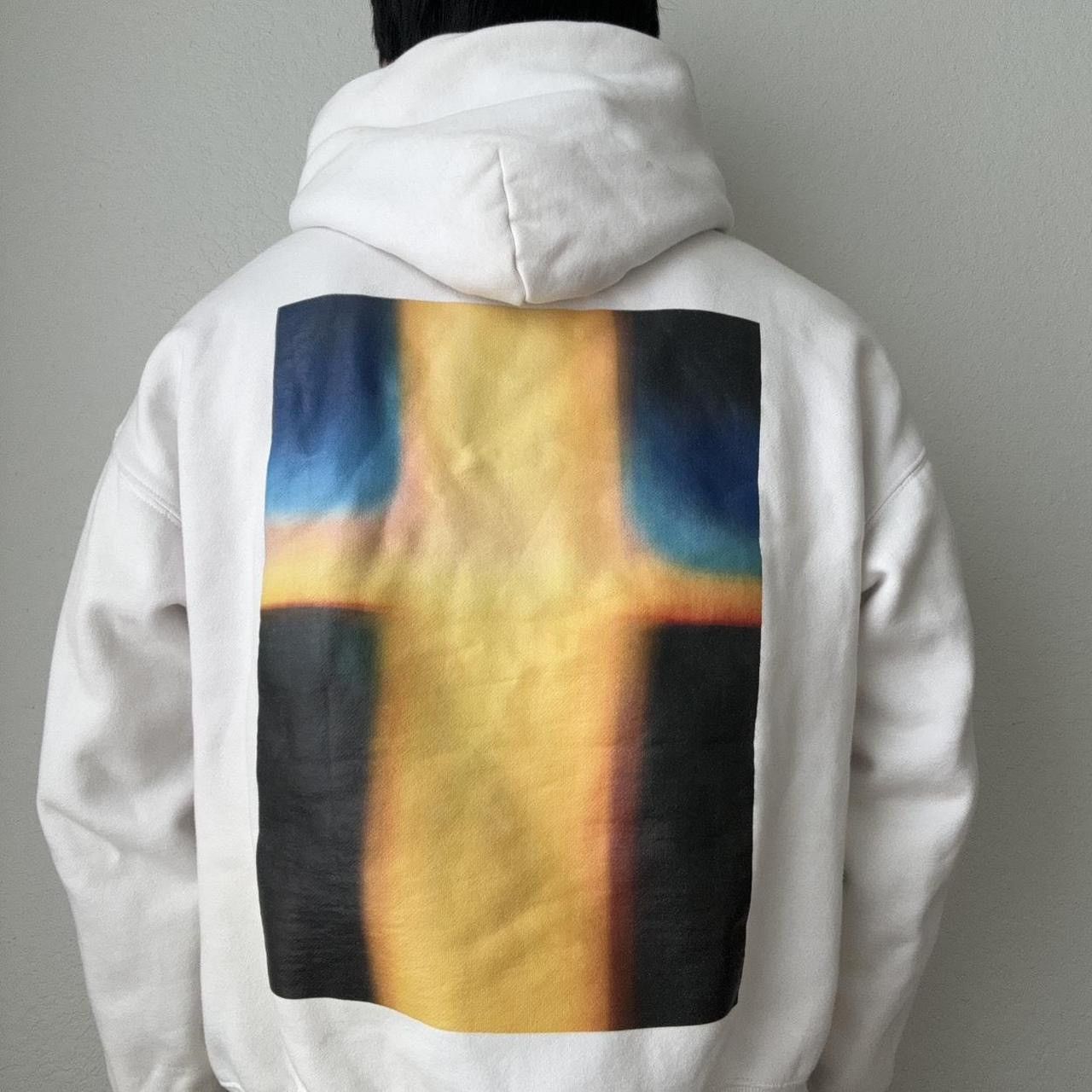 Essentials Fear of God Graphics Boxy White Hoodie