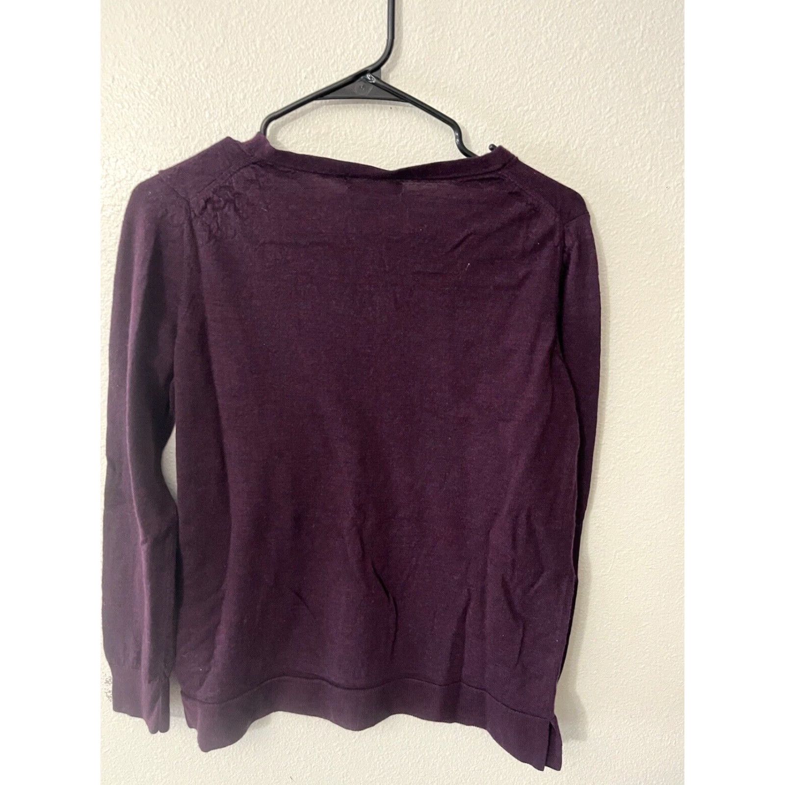 Banana Republic Banana Republic Mens L Maroon Long Sleeve 100% Merino Wool Pullover Shirt Sweater Size US L / EU 52-54 / 3 - 3 Thumbnail