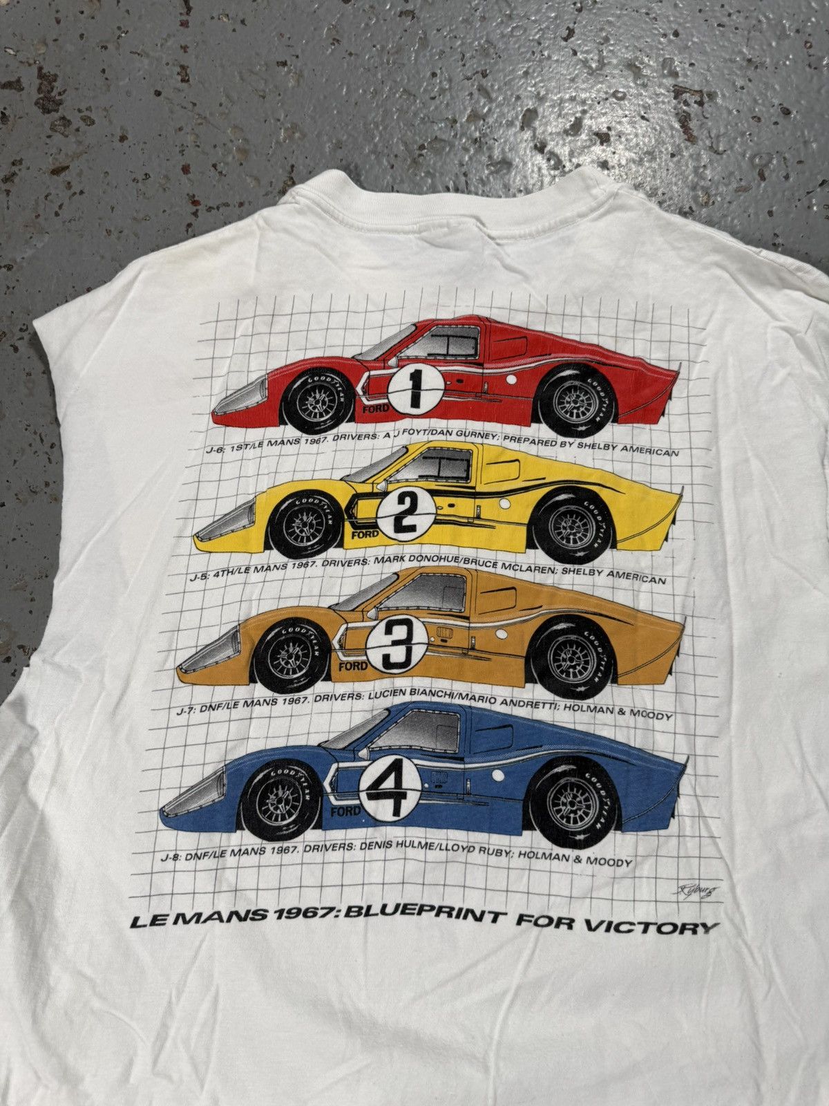 Ford Vintage Distressed Ford Racing Cutoff Shirt Size US M / EU 48-50 / 2 - 6 Thumbnail