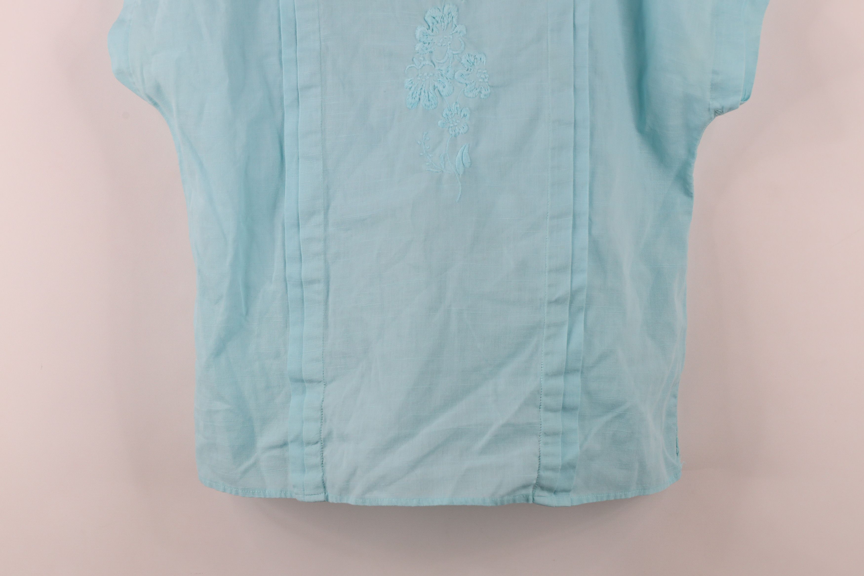 Vintage Vintage 80s Mid Mod Flower Dolman Sleeve Pullover Shirt USA Size XXL / US 16-18 / IT 52-54 - 3 Thumbnail