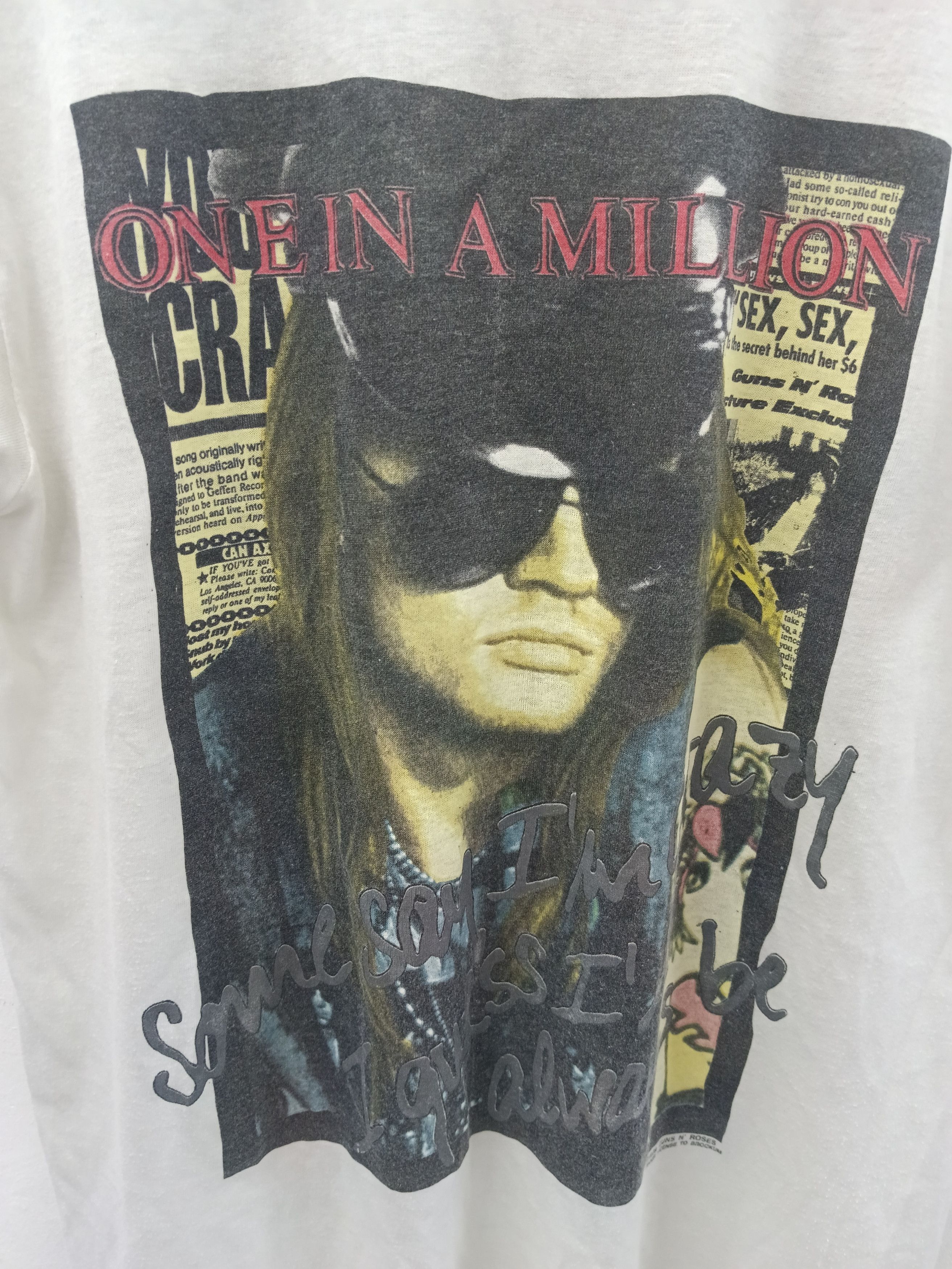 Vintage Vintage 1989 Guns N' Roses "One In A Million" Axl Rose Size US L / EU 52-54 / 3 - 3 Thumbnail