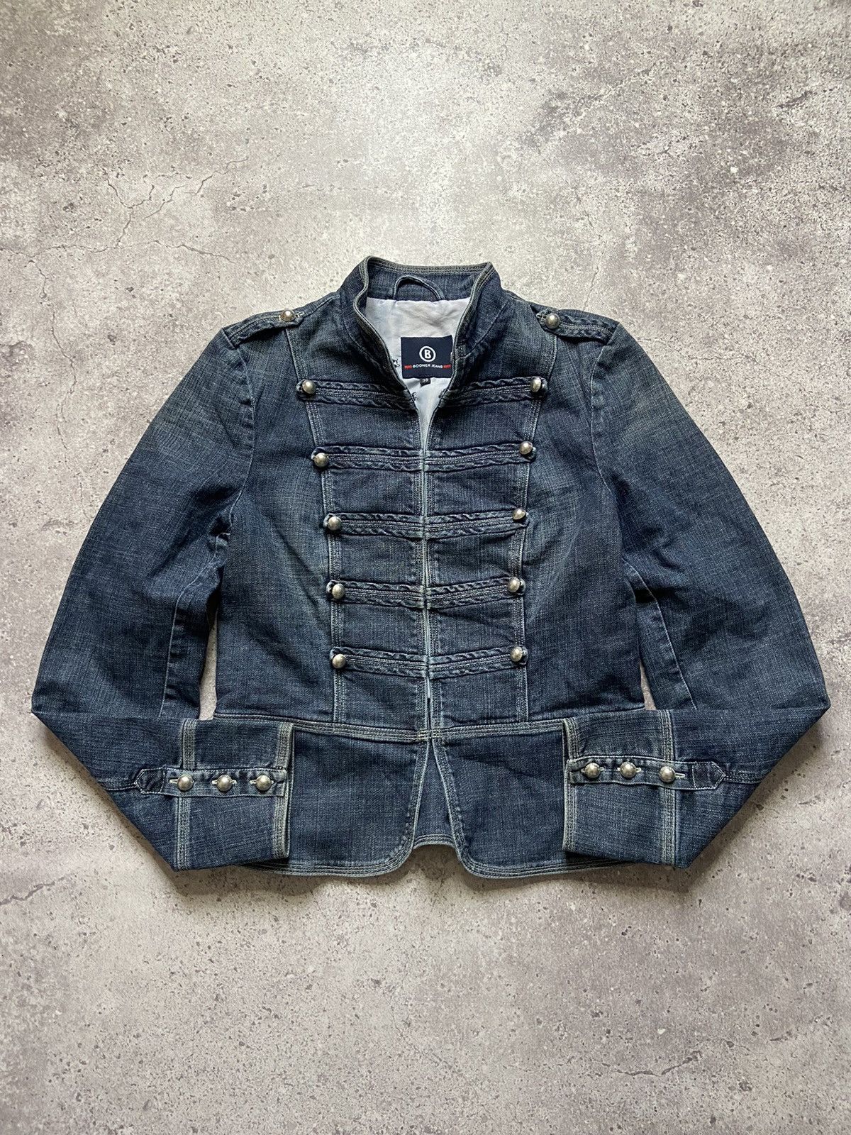 Bogner Bogner Metal Rib Button Napoleon Style denim jacket Size XS / US 0-2 / IT 36-38 - 1 Thumbnail