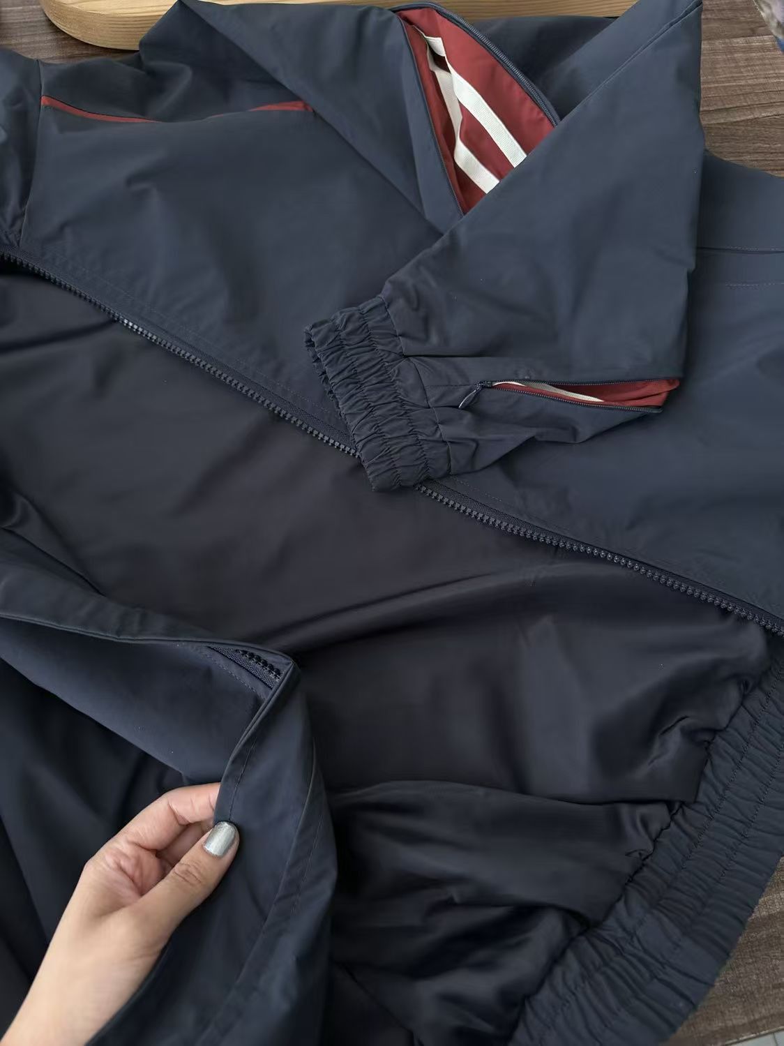 Vintage Navy Red Track Jacket Size US M / EU 48-50 / 2 - 3 Thumbnail