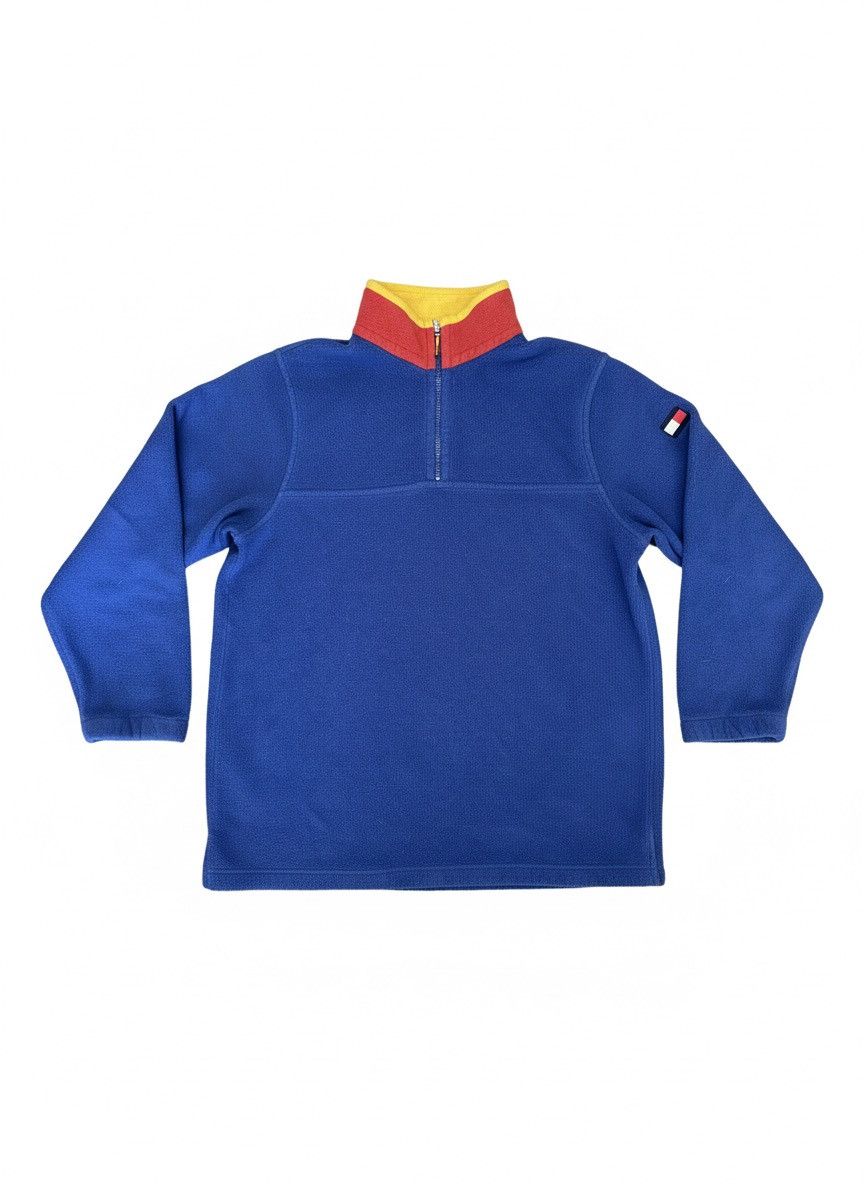 Tommy Hilfiger Y2K Tommy Hilfiger Blue Embroidered 1/4 Zip Pullover Fleece Size US L / EU 52-54 / 3 - 2 Thumbnail