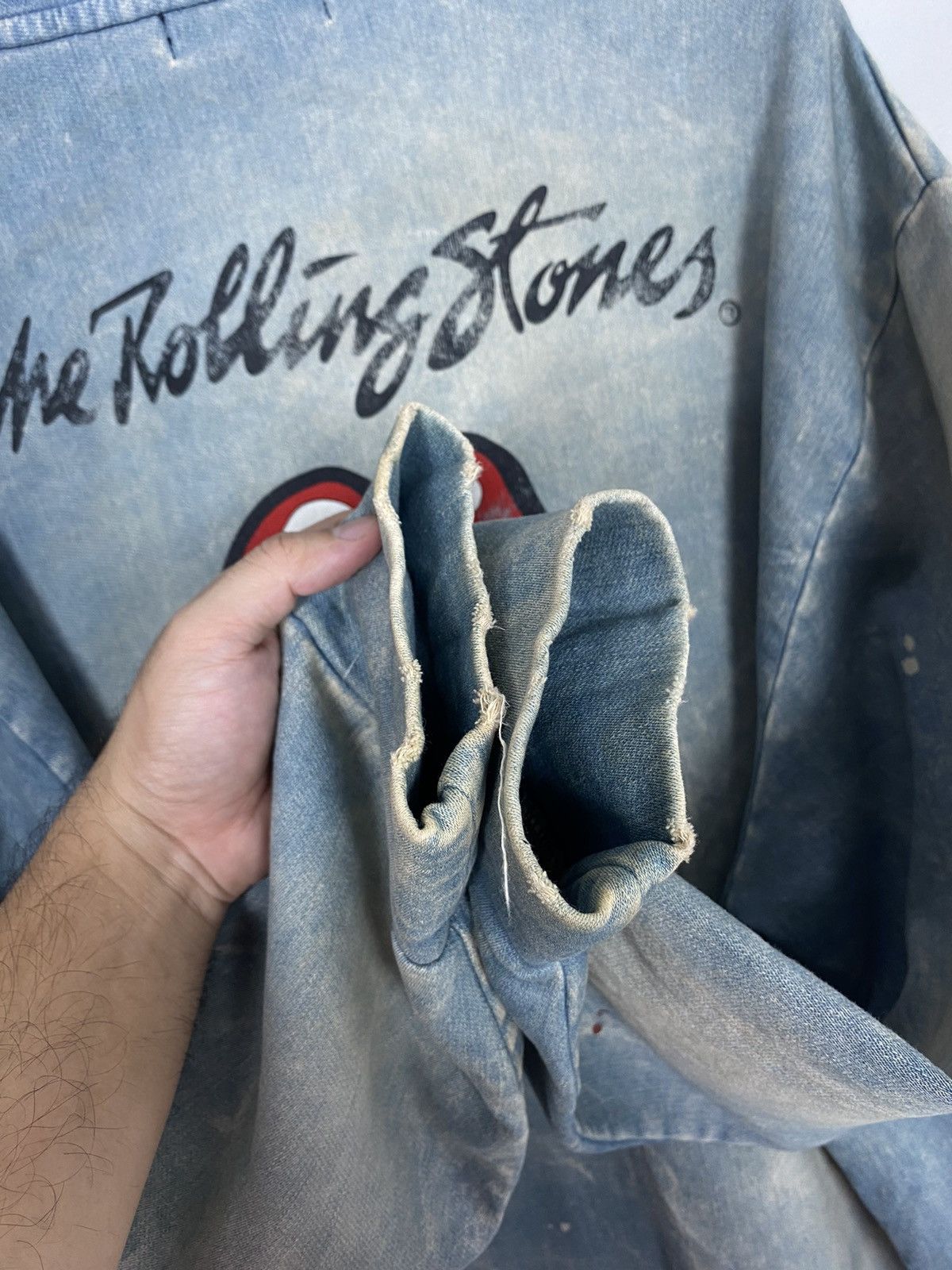 JACKROSE Rare Jack Rose Rolling Stone Asid Wash Hoodie Big Logo Japan Size US L / EU 52-54 / 3 - 13 Thumbnail