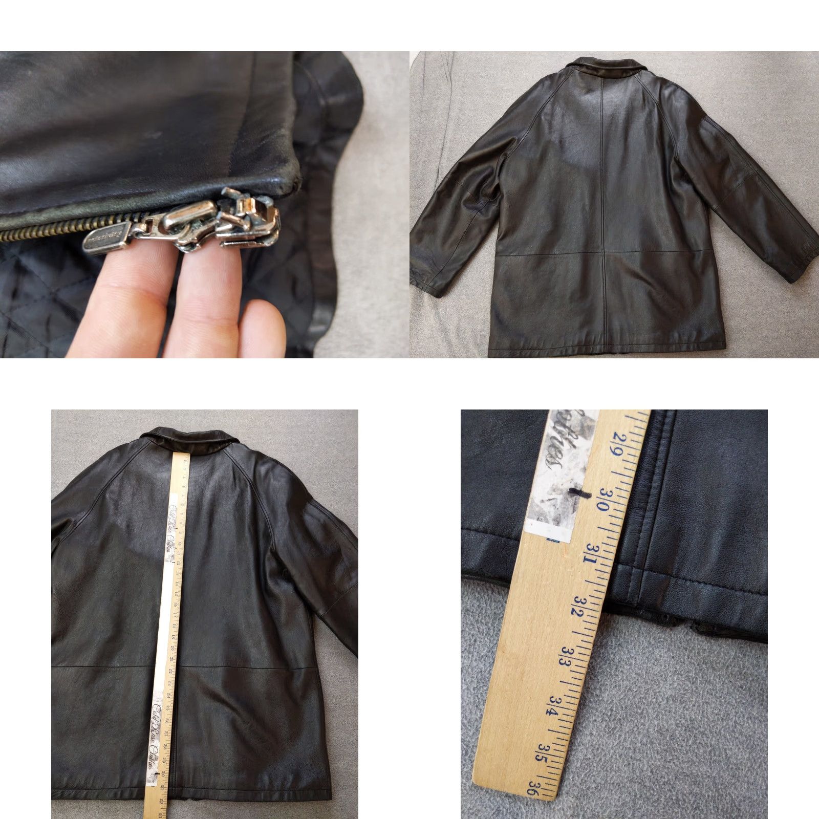 Vintage VINTAGE Relativity Jacket Mens XL Genuine Leather Full Zip Quilted Lined Coat Size US XL / EU 56 / 4 - 8 Thumbnail