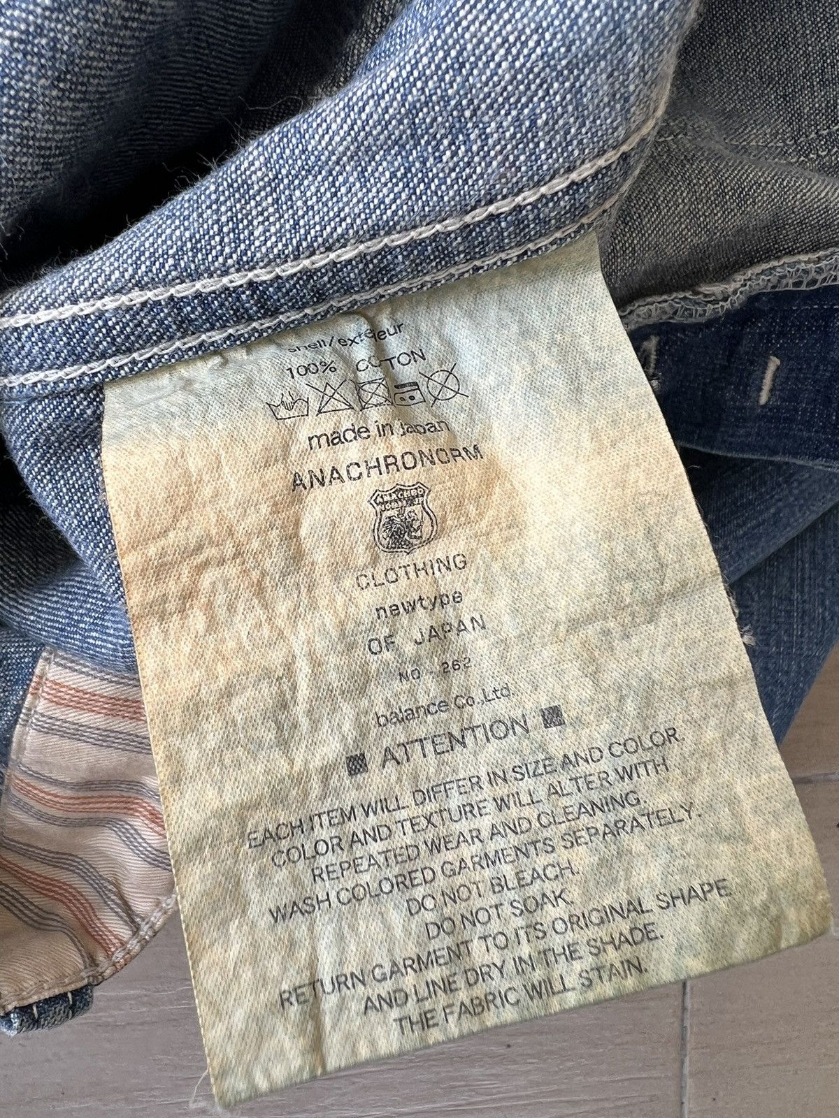 ANACHRONORM Anachronorm Japan Dirty Muddy Denim Distress Mine Jeans Size US 36 / EU 52 - 25 Thumbnail