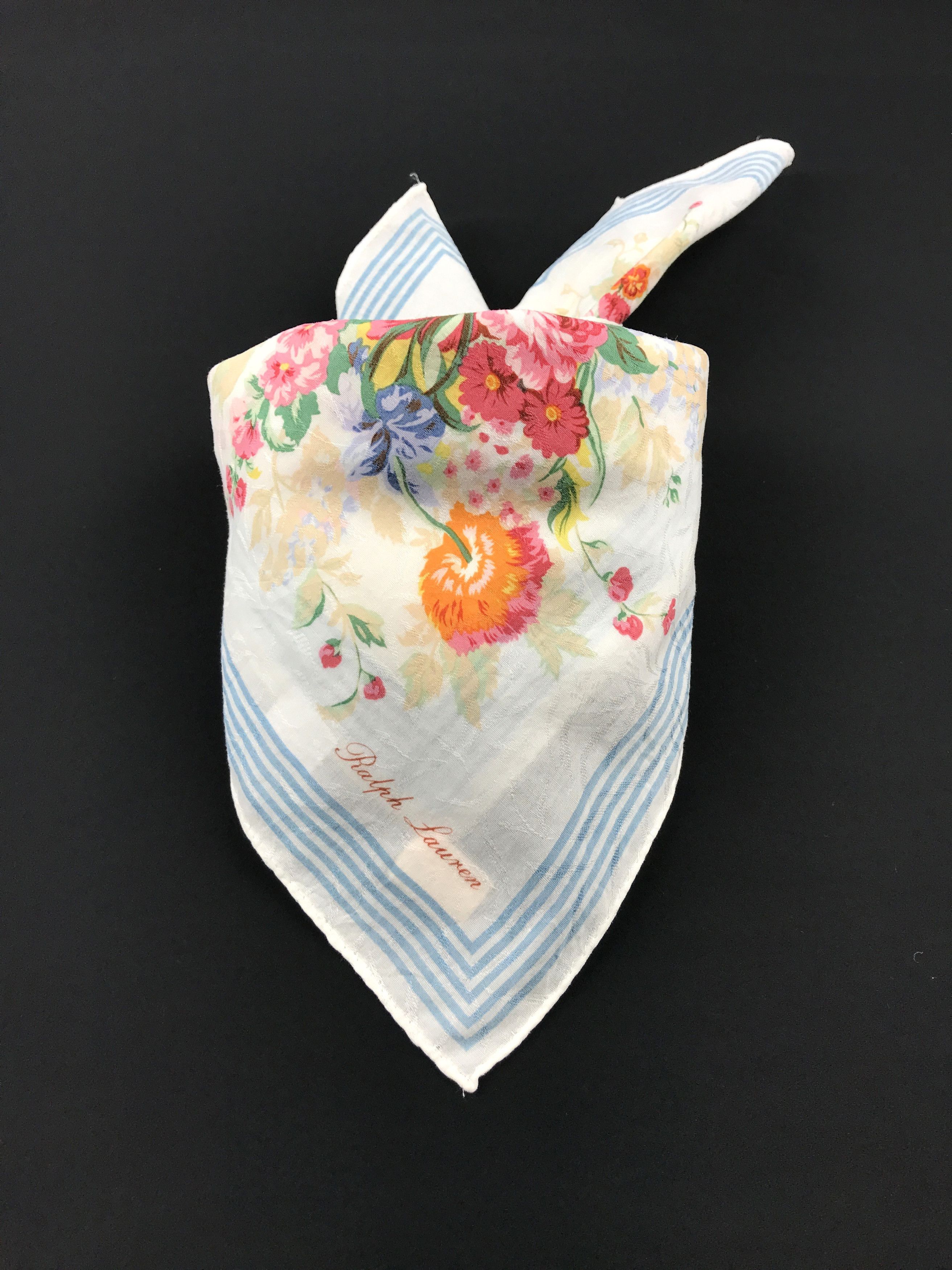 Designer × Ralph Lauren × Vintage Vintage Ralph Lauren Bandana Neckerchief Handkerchief Size ONE SIZE - 3 Thumbnail
