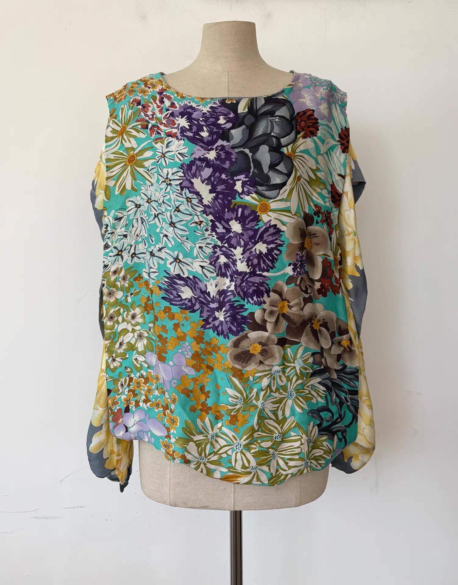 Missoni Missoni Women's Silk Printed Blouse Ｑ21 Size S / US 4 / IT 40 - 1 Thumbnail