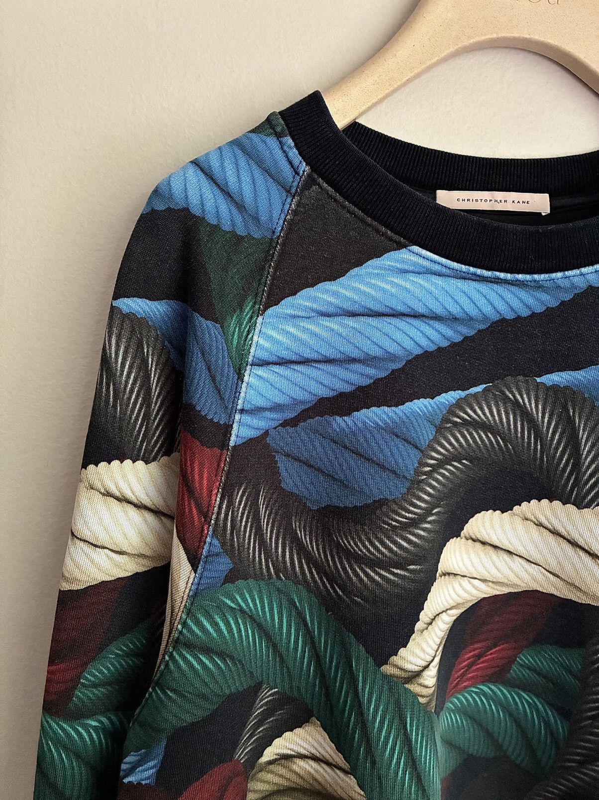 Christopher Kane Christopher Kane Trompe-l'œil Magnified Yarn Print Sweater Size US M / EU 48-50 / 2 - 14 Thumbnail
