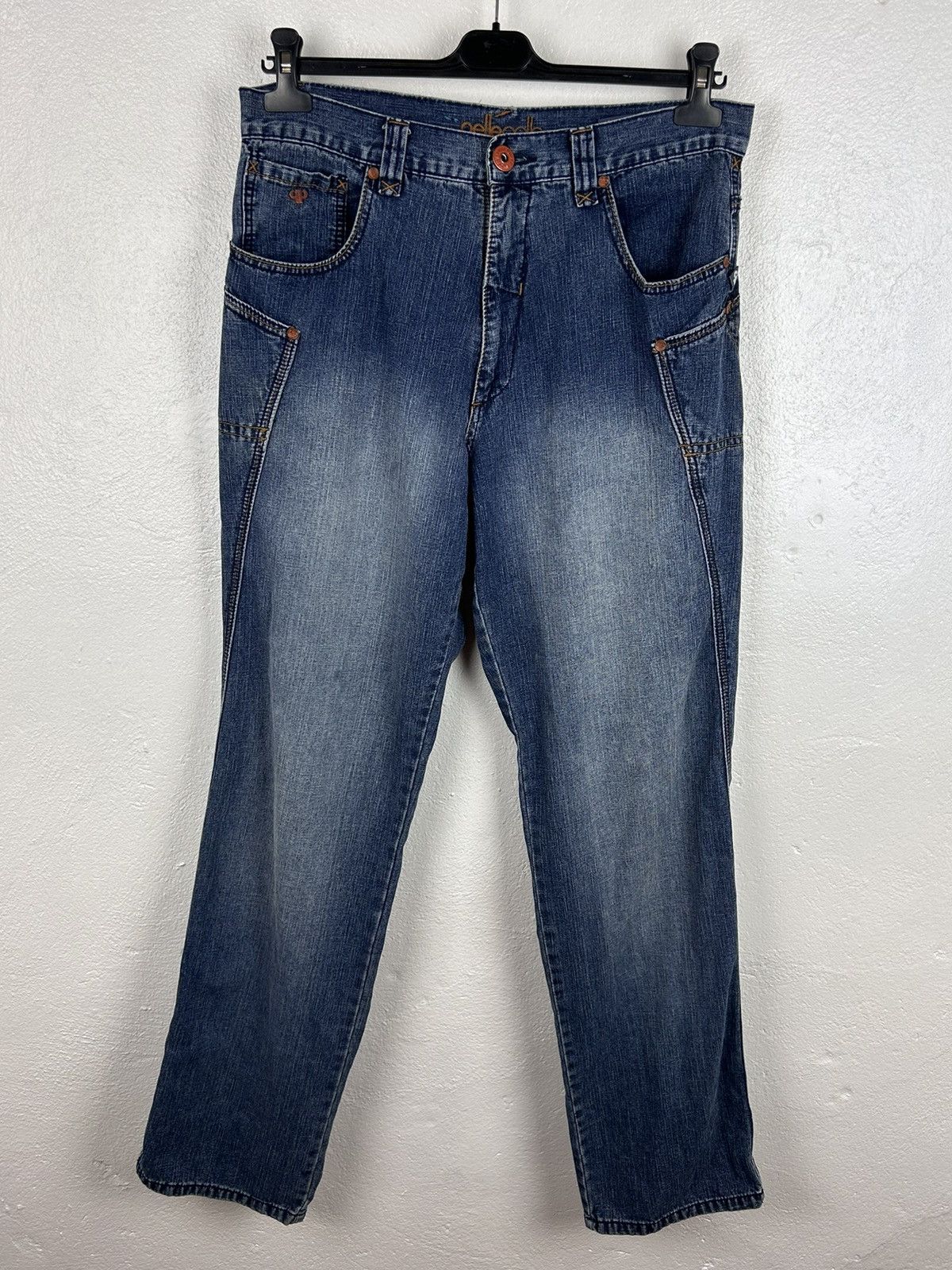 Pelle Pelle 00s Vintage Pelle Pelle Y2K Dark Wash Rap Hip Hop Jeans Size US 34 / EU 50 - 1 Thumbnail
