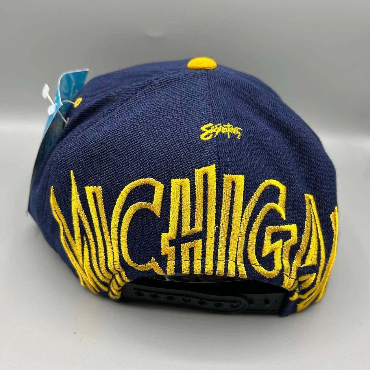 Signatures Vintage Michigan Wolverines Hat Big Logo Blockhead Snap Back Size ONE SIZE - 4 Thumbnail