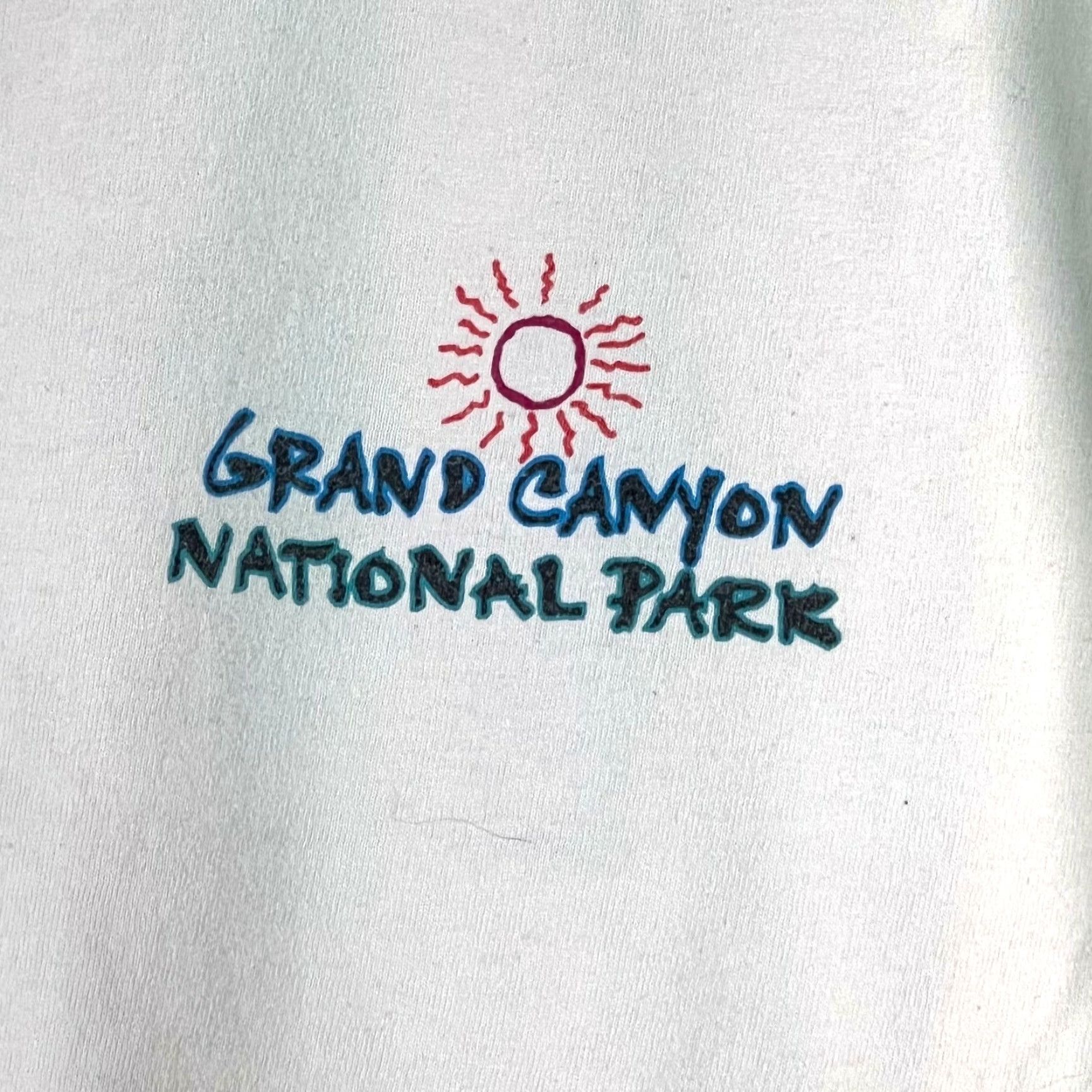 Hanes Hiked The Canyon National Park Graphic Print Ivory T Shirt XL Hanes Mens Size US XL / EU 56 / 4 - 4 Thumbnail