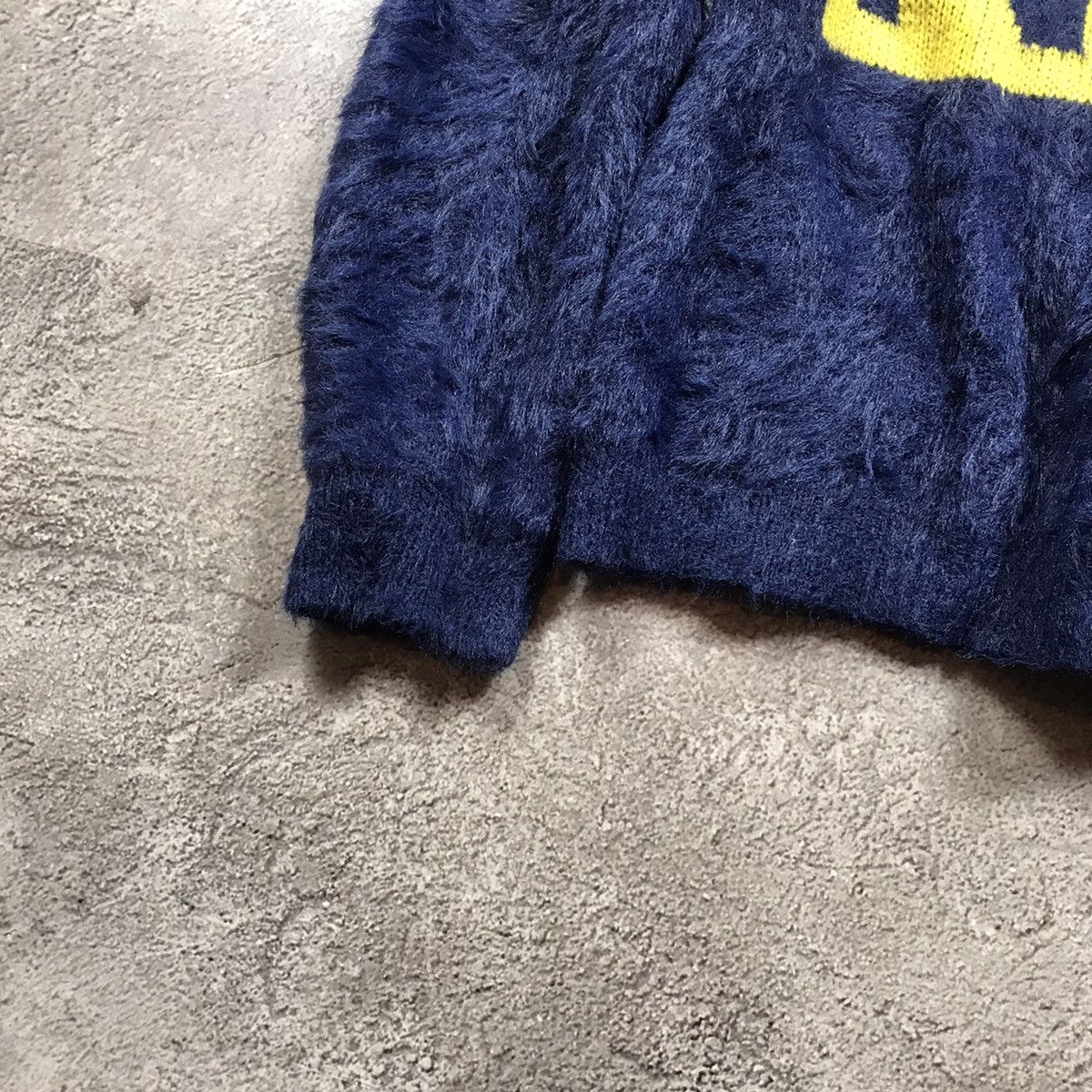 Vintage Vintage 90s NICE Mohair Knit Sweater Oversized Grunge Logo S Size S / US 4 / IT 40 - 4 Thumbnail