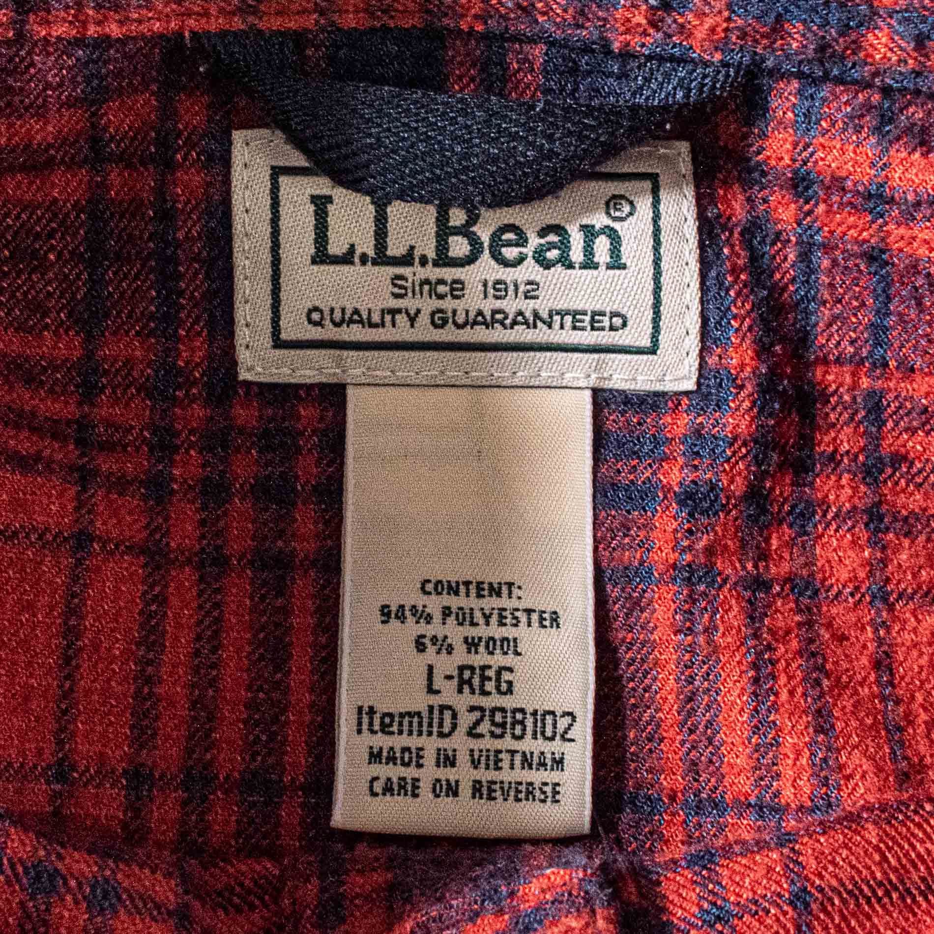L.L. Bean L.L. Bean Katahdin Iron Works Flannel Shirt Snap Wool Blend Size US L / EU 52-54 / 3 - 8 Thumbnail