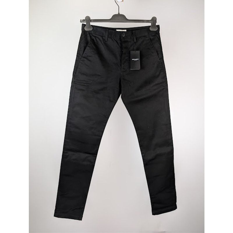 Saint Laurent Paris o1rshd1 Slim Fit Cotton Chino Pants in Black Size US 32 / EU 48 - 10 Thumbnail
