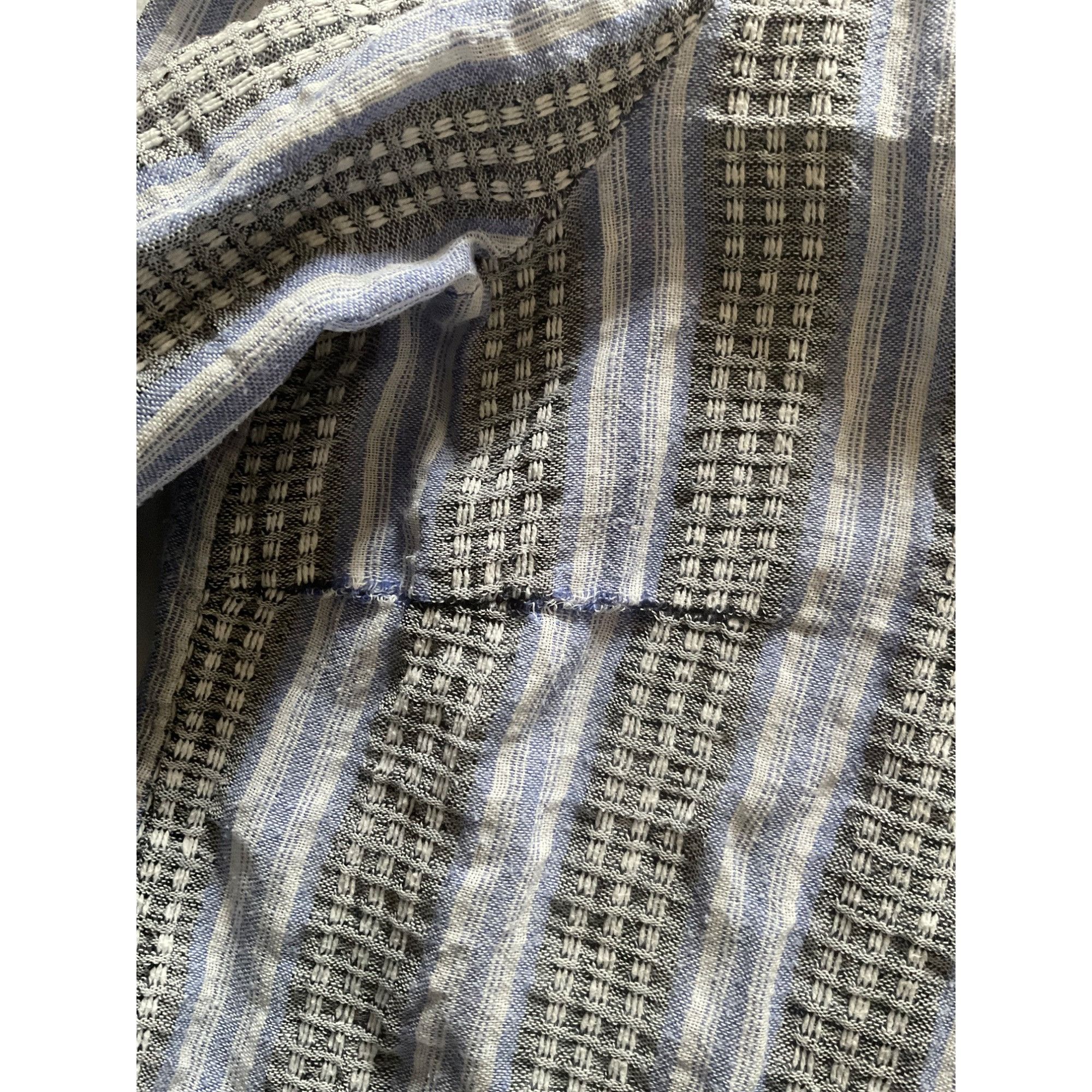Zimmermann Zimmermann cotton linen blue black stripe waffles buttons sh Size M / US 6-8 / IT 42-44 - 6 Thumbnail