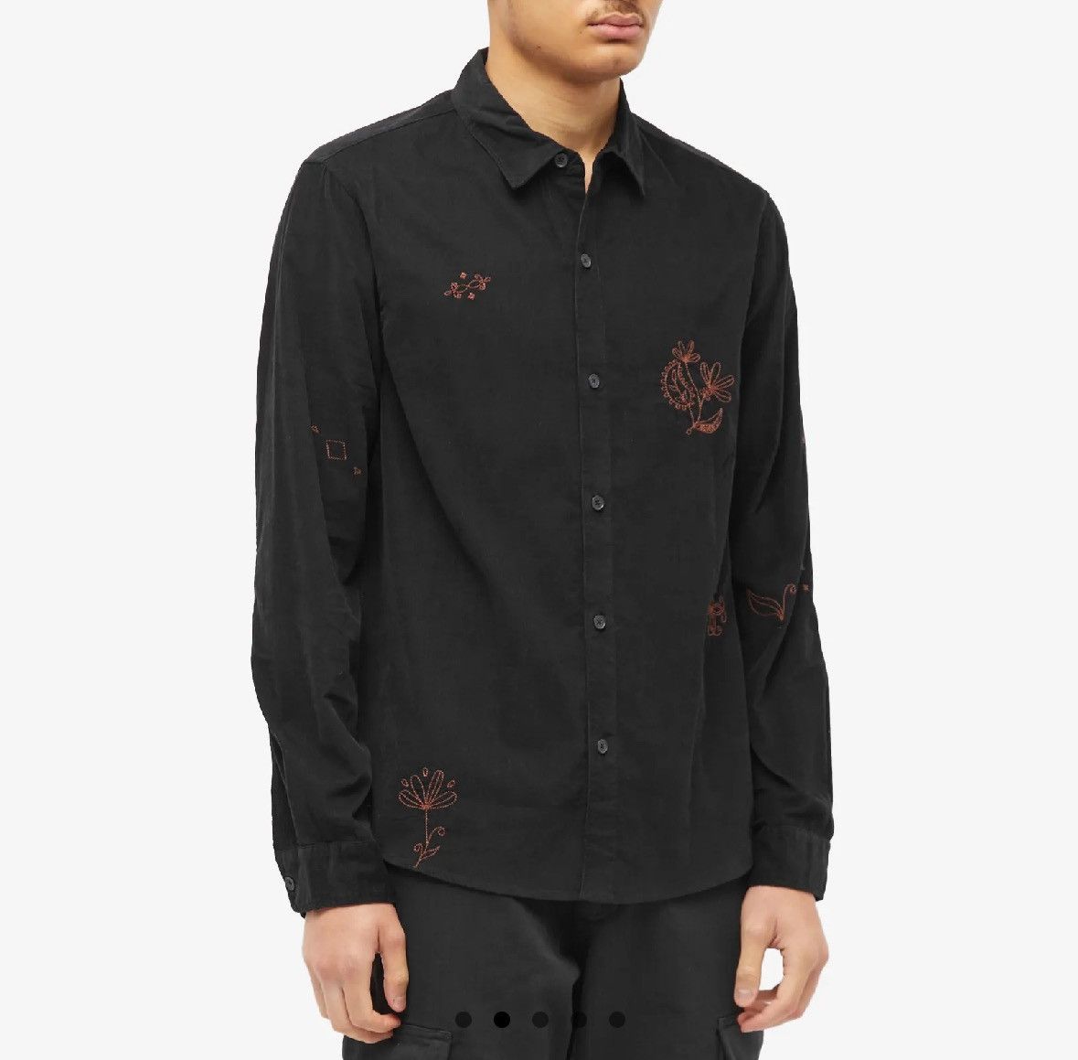 Wax London Wax London Doodle Cord Embroidered Long Sleeve Shirt - Small Size US S / EU 44-46 / 1 - 2 Thumbnail