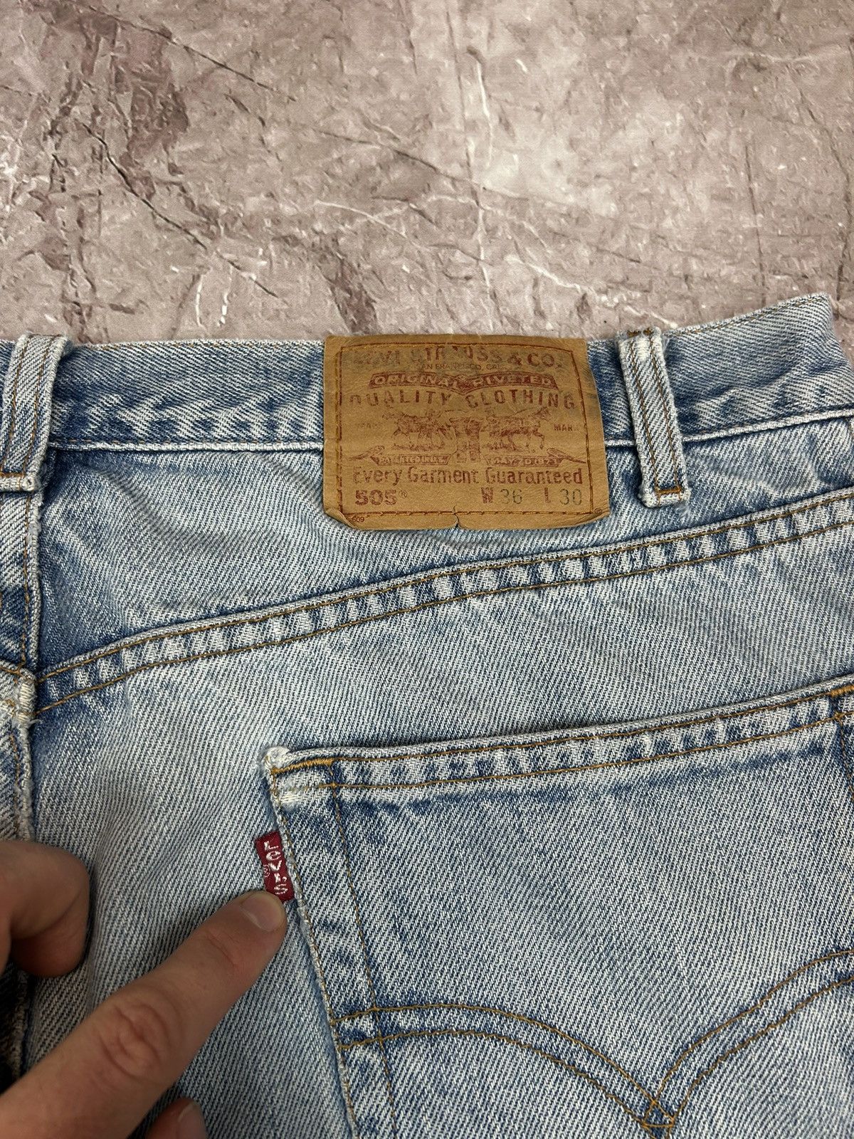Levi's × Vintage Vintage Levis505 90s Distressed Size US 36 / EU 52 - 7 Thumbnail