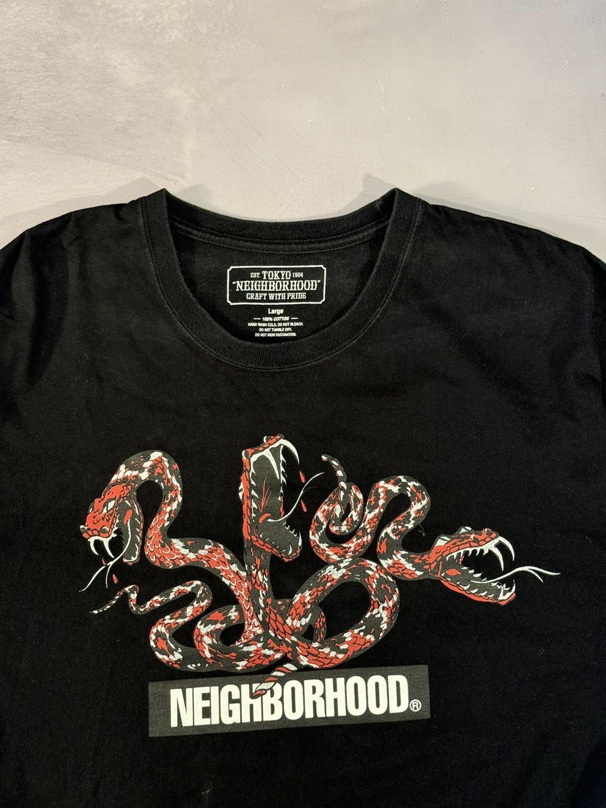 Neighborhood Neighborhood Snake Logo Tee(Black/L) Size US L / EU 52-54 / 3 - 2 Thumbnail