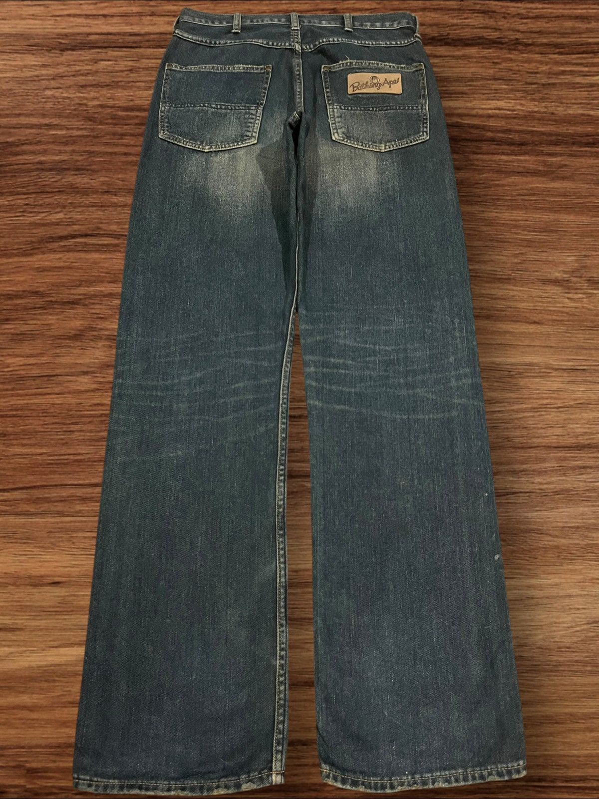 Bape Vintage OG A Bathing Ape by Nigo Indigo Blue Jeans Size US 29 - 2 Thumbnail