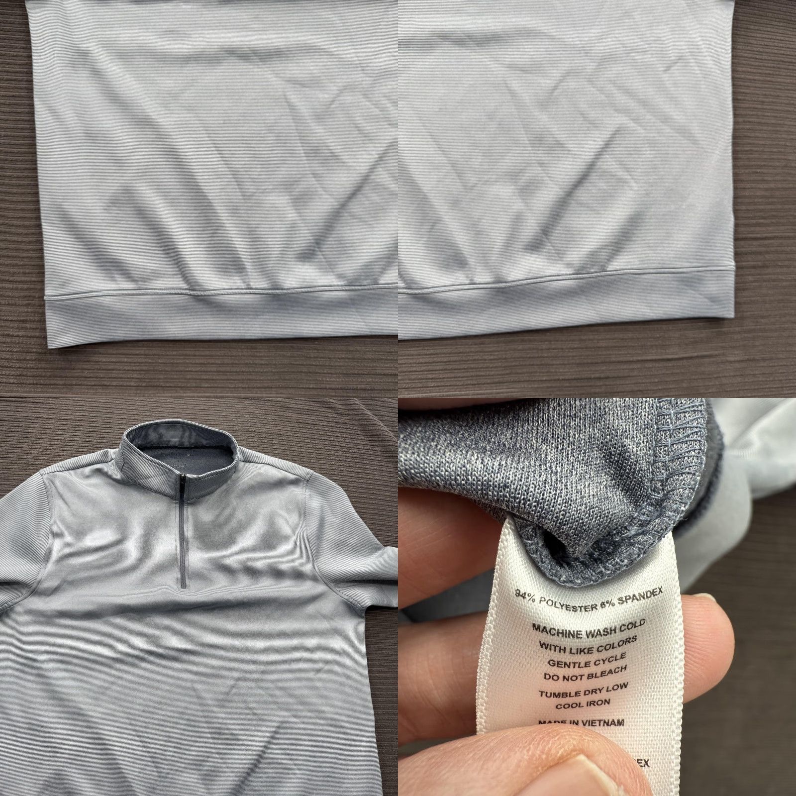 Vintage Hickey Freeman Pullover Mens Large Blue Quarter Zip Sweater Performance Golf Size US L / EU 52-54 / 3 - 8 Thumbnail