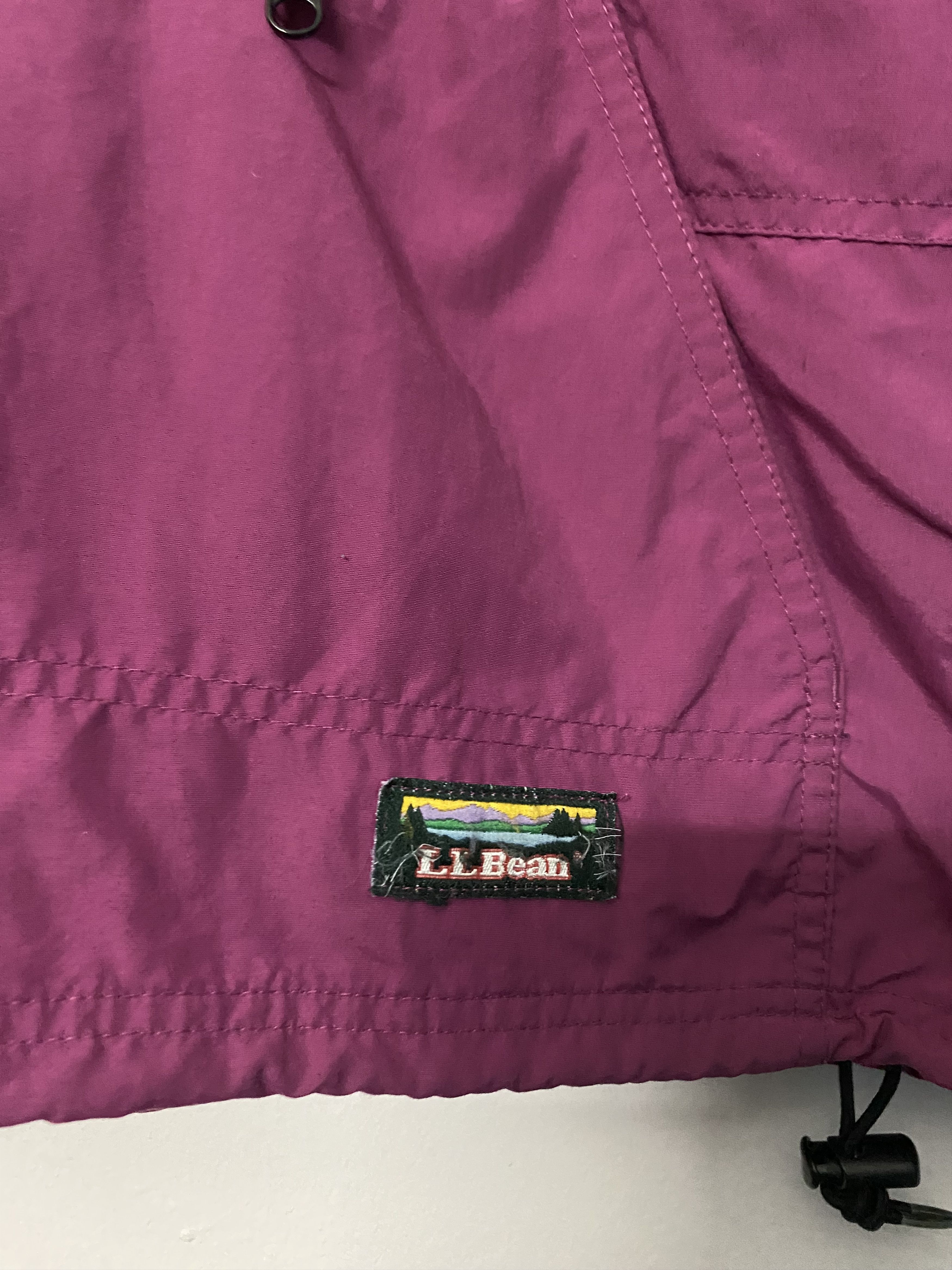 L.L. Bean Vtg L.L. Bean Packable Anorak Half-Zip Jacket Magenta Pink Size US M / EU 48-50 / 2 - 3 Thumbnail