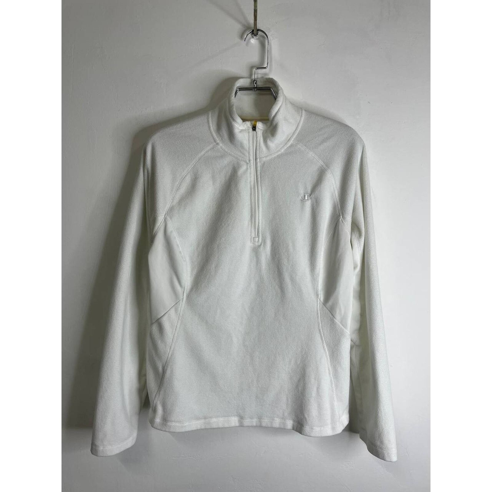 Champion Vintage Champion White 1/4 Zip Fleece Pullover Small Size US S / EU 44-46 / 1 - 1 Thumbnail