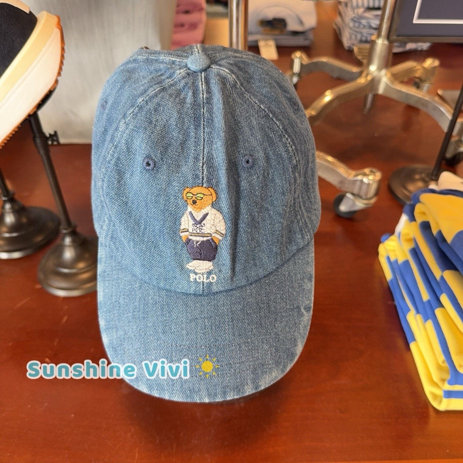 Polo Ralph Lauren NWT Polo Ralph Lauren Unisex Bear Logo Baseball Cap Hat blue Size ONE SIZE - 1 Thumbnail