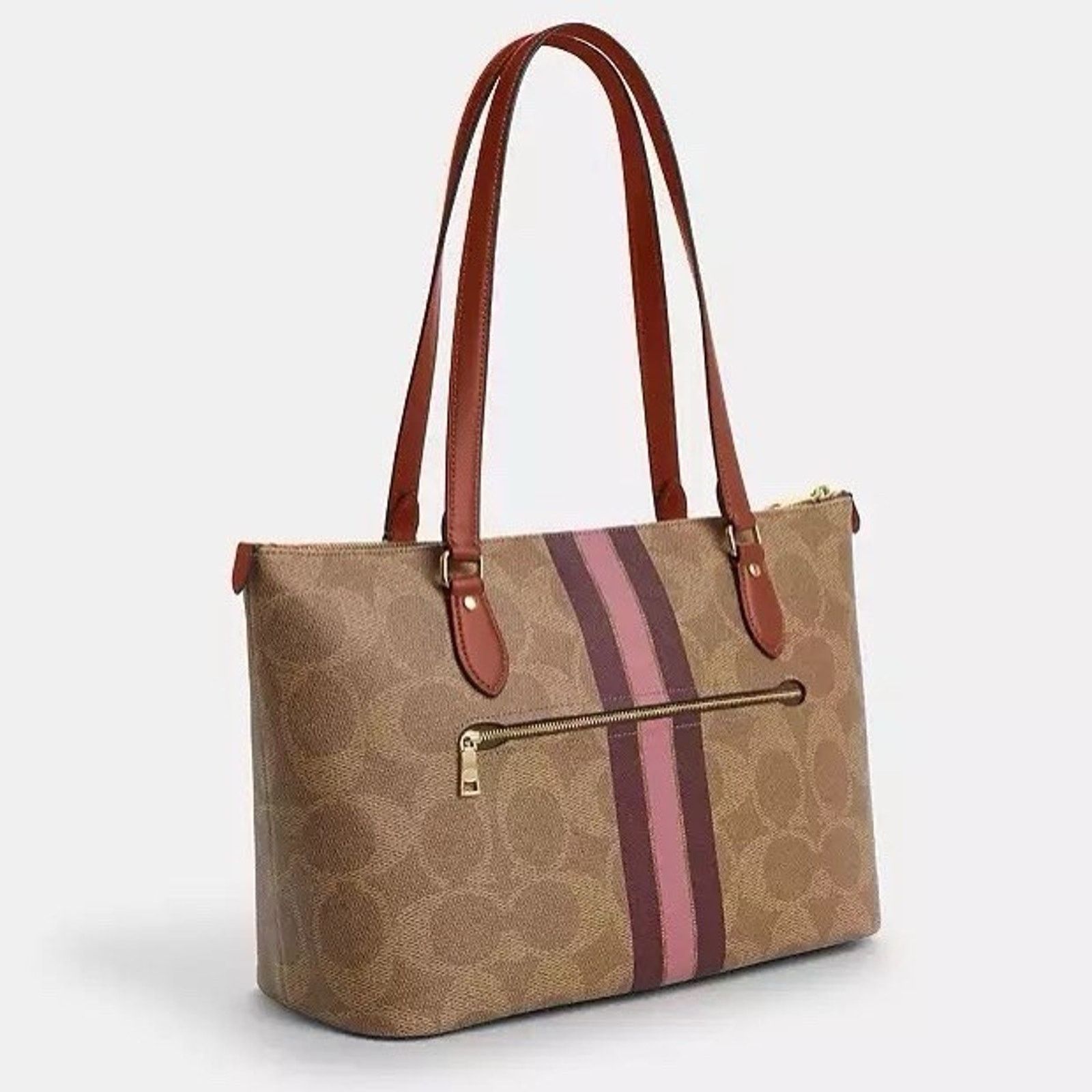 Coach NWT Bundle Coach Gallery Tote Bag CBM18 & 77840 Cherry Charm Size ONE SIZE - 13 Thumbnail