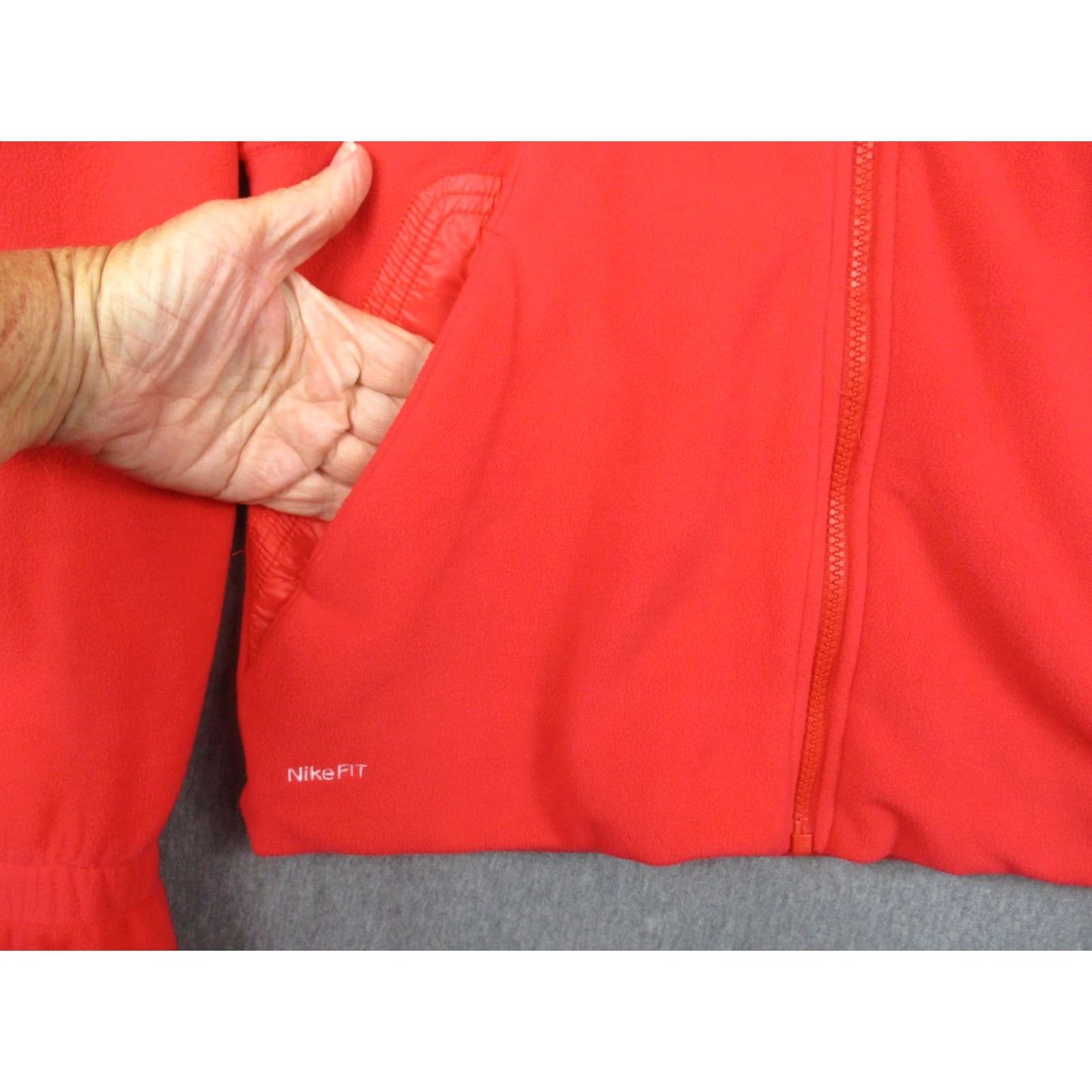 Nike Nike ACG Jacket Womens Medium Red Fit Therma Full Zip Fleece Outdoor 266244-643 Size M / US 6-8 / IT 42-44 - 3 Thumbnail