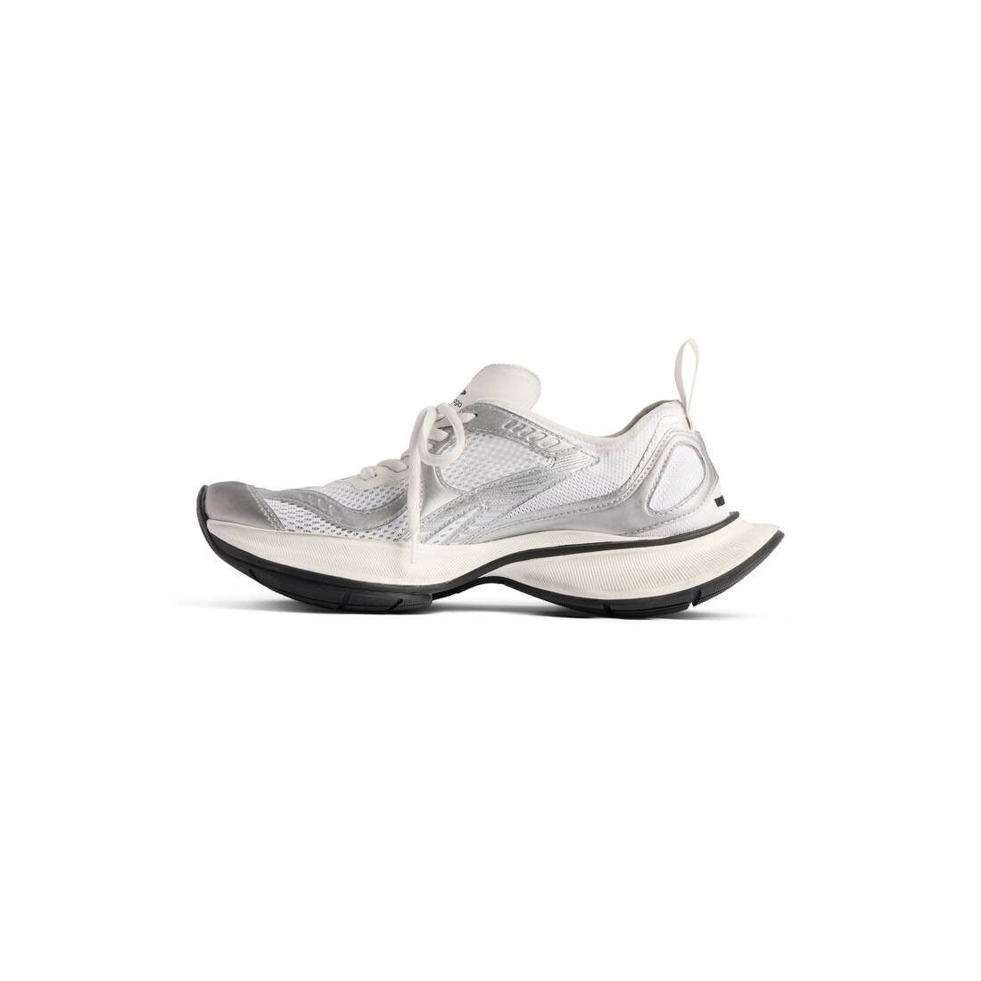 Balenciaga o1w1db10126 Circuit Sneakers in White/Silver Size US 6 / EU 39 - 3 Thumbnail