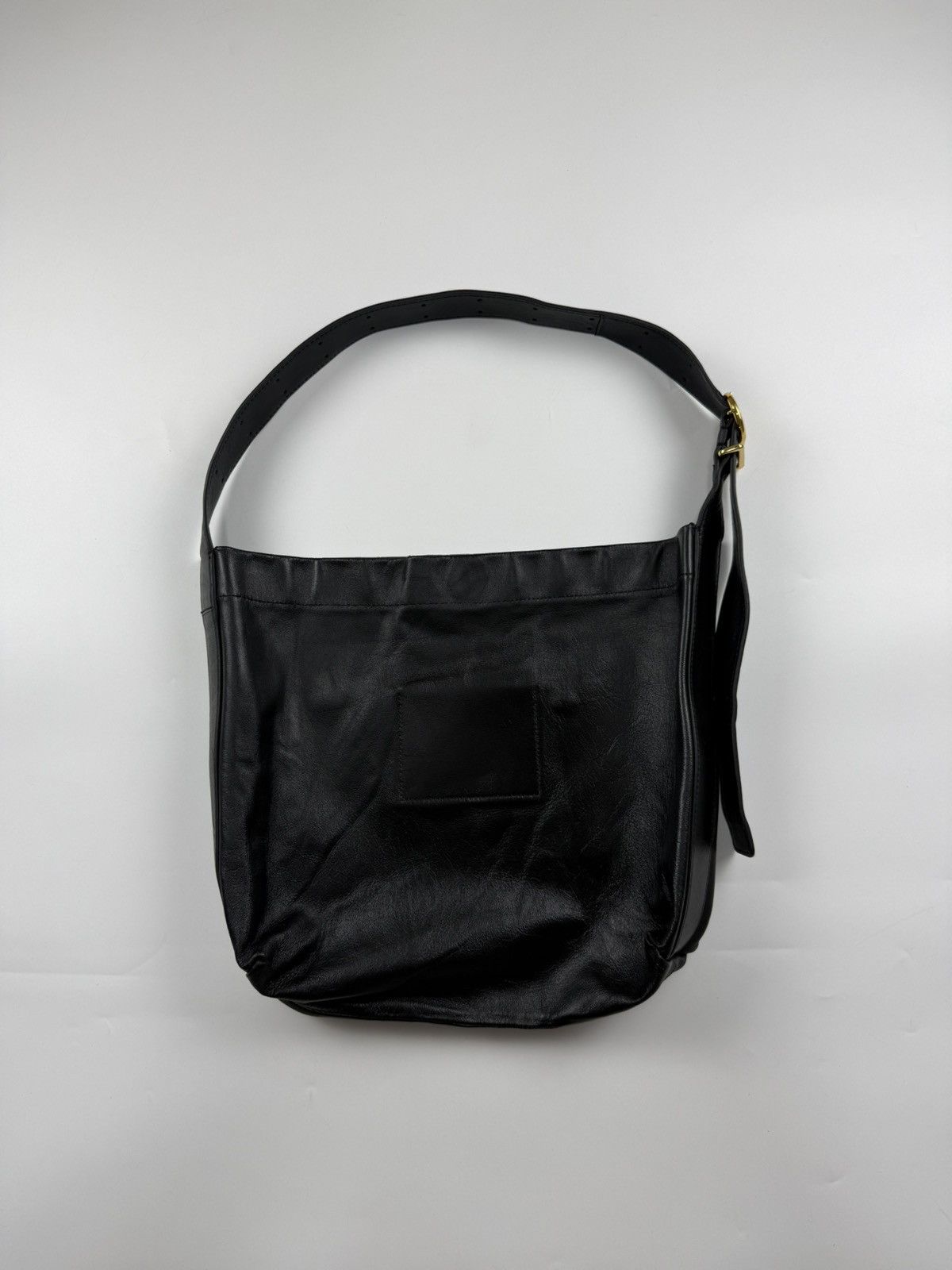 Jil Sander Jil Sander Gold Buckle Leather Shoulder Bag Size ONE SIZE - 2 Thumbnail