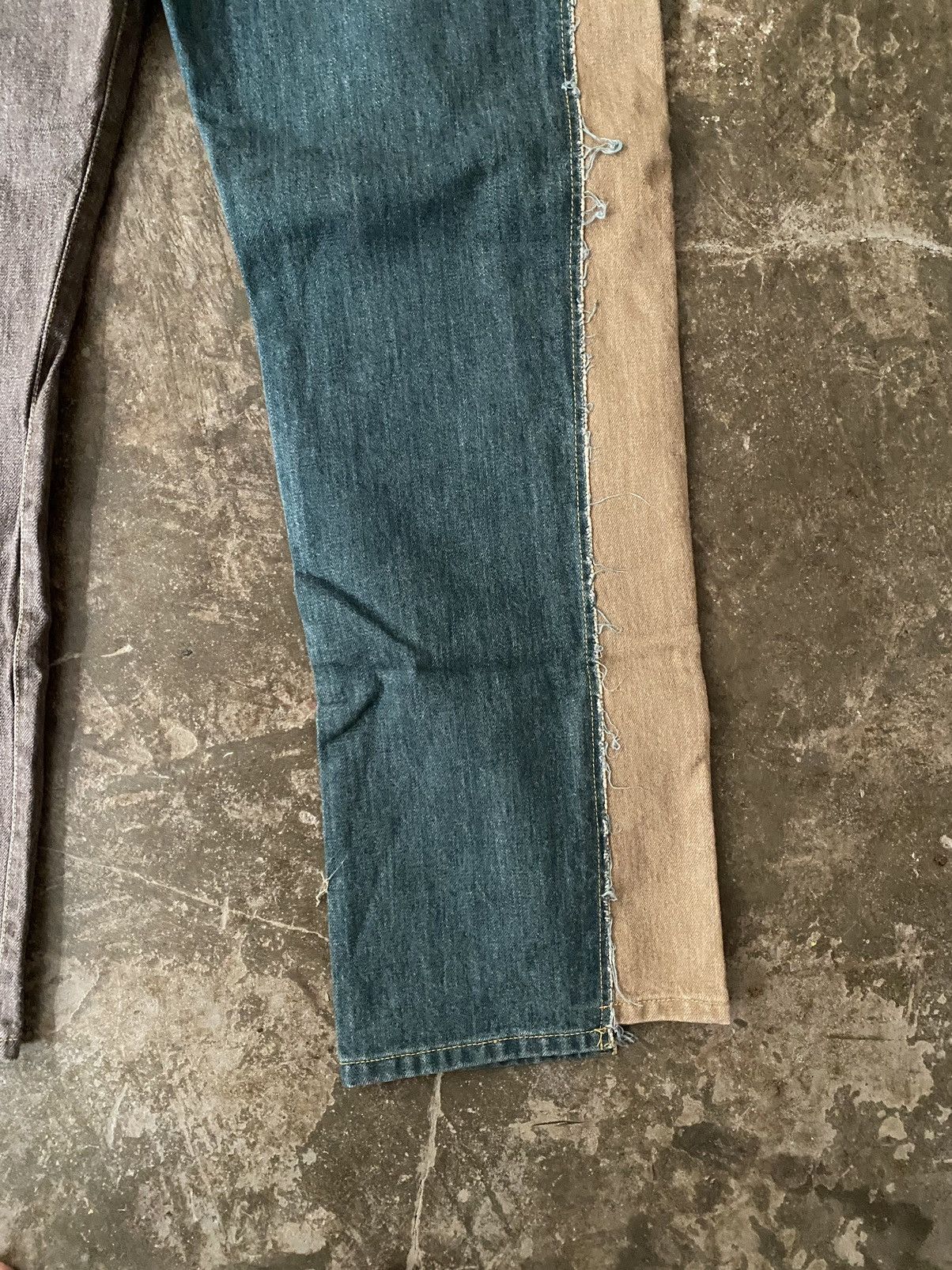 Japanese Brand Khoki Denim Patchwork Jeans Kapital Sillage Kiko Kostadinov Size US 34 / EU 50 - 10 Thumbnail