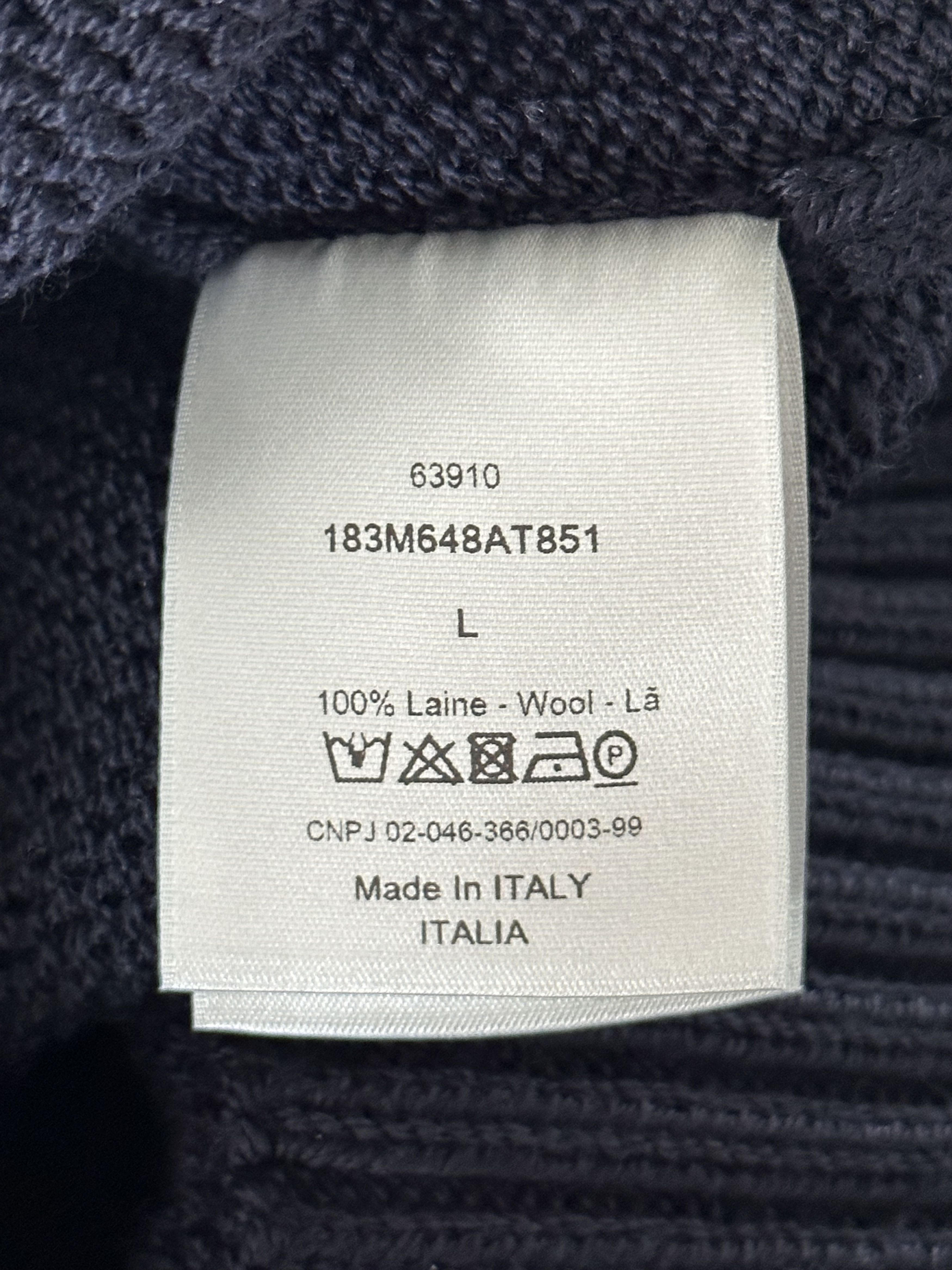 Dior Dior Stussy Navy Ox Knit Sweater Size US L / EU 52-54 / 3 - 4 Thumbnail