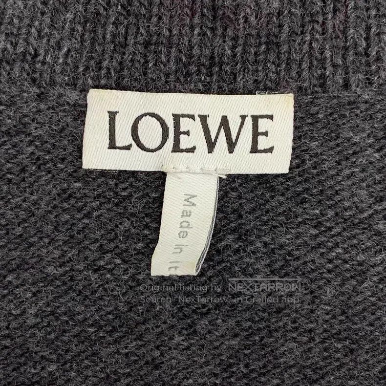 Loewe Loewe Color-blocked logo embroidered wool collar single-br Size S / US 4 / IT 40 - 6 Thumbnail