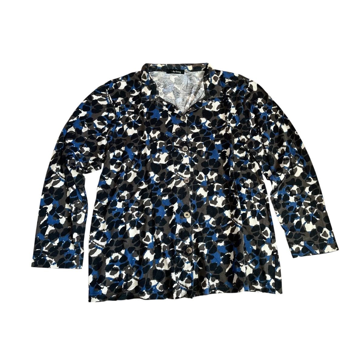 Yohji Yamamoto TAX FREE 🇺🇸 Yohji yamamoto y’s for living abstract button up Size US M / EU 48-50 / 2 - 2 Thumbnail