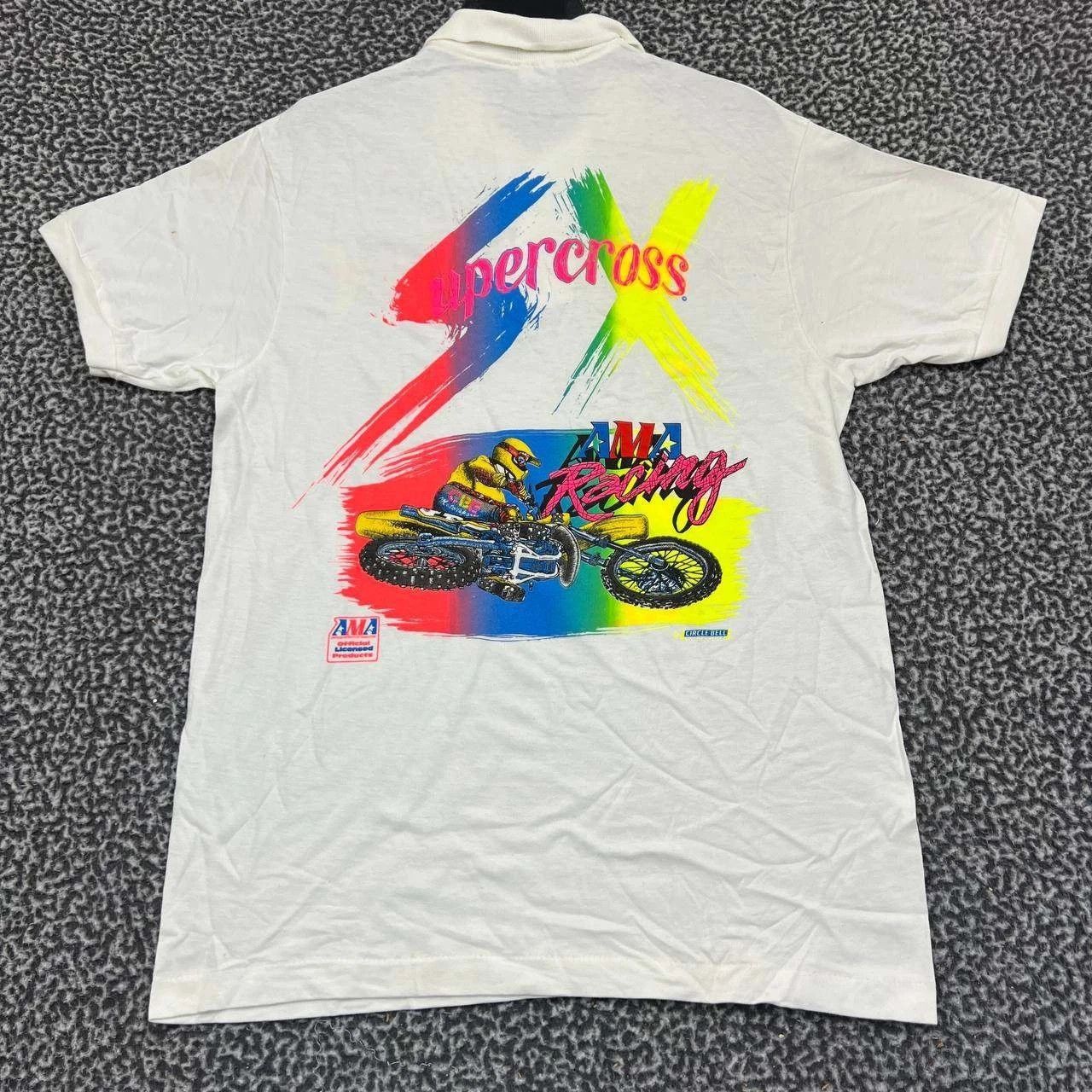 Anvil Vintage AMA Racing Supercross Polo Shirt Men Medium Anvil Size US M / EU 48-50 / 2 - 1 Thumbnail