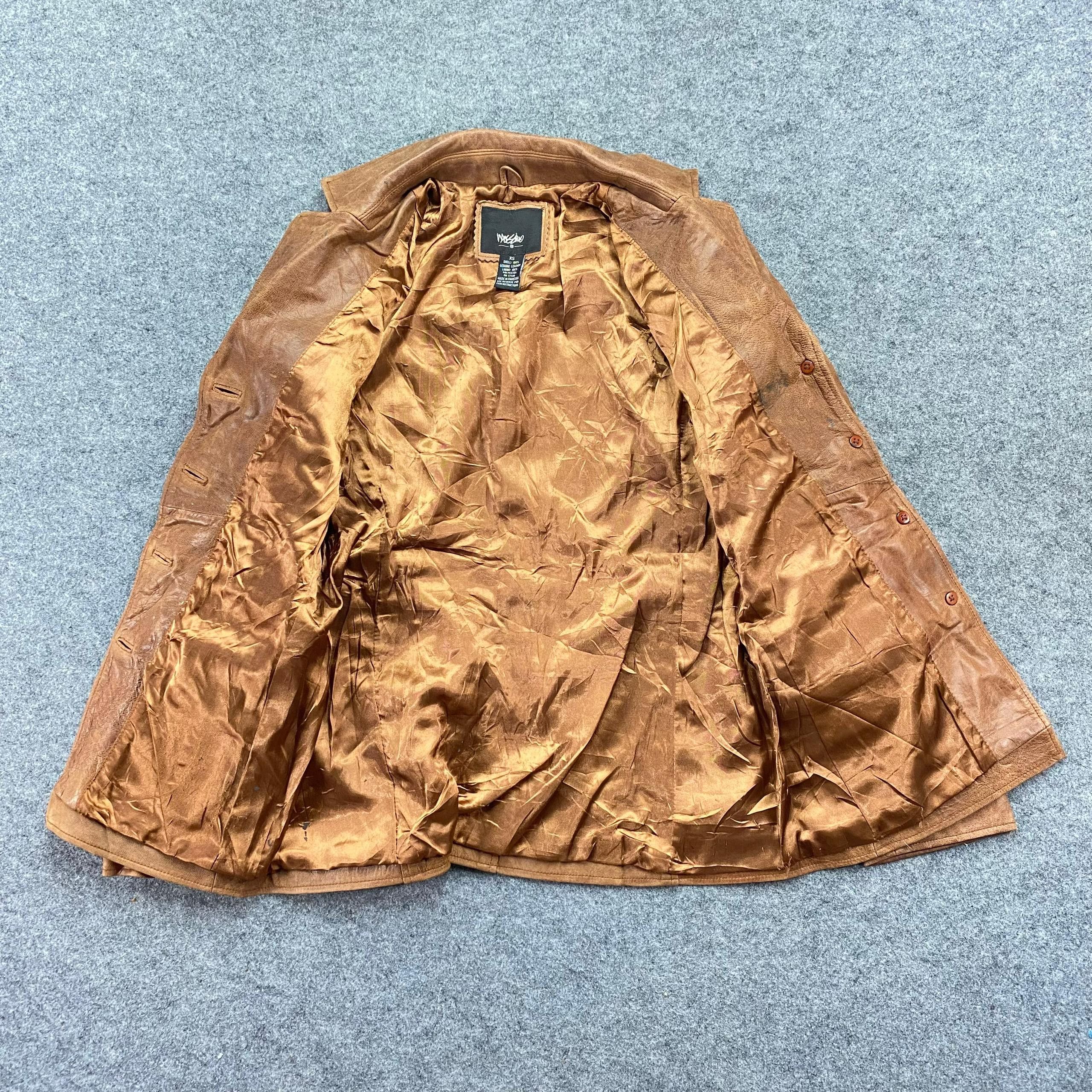 Mossimo Vintage Mossimo Leather Blazer Jacket Size XS / US 0-2 / IT 36-38 - 3 Thumbnail