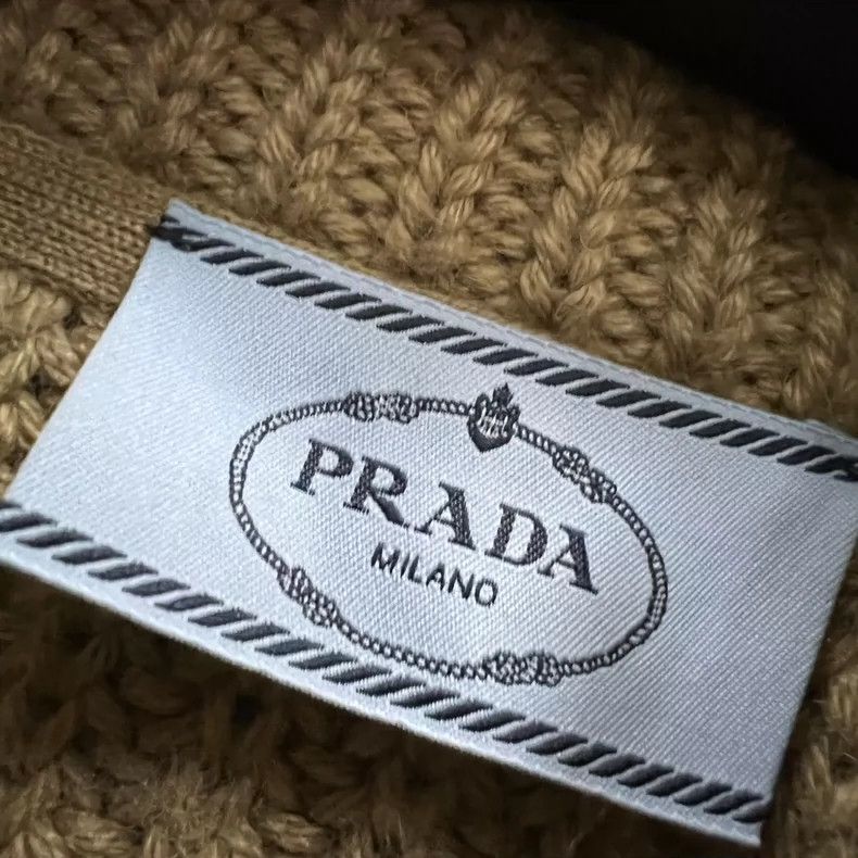 Prada Prada Brown patch triangular knitted jacket 2502-Nextarrow Size US XXS / EU 40 - 3 Thumbnail