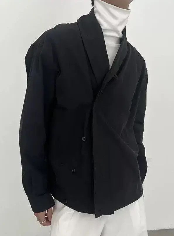 Japanese Brand x Emi Avant garde fashion retro wrap jacket aesthetic Size US XL / EU 56 / 4 - 1 Thumbnail